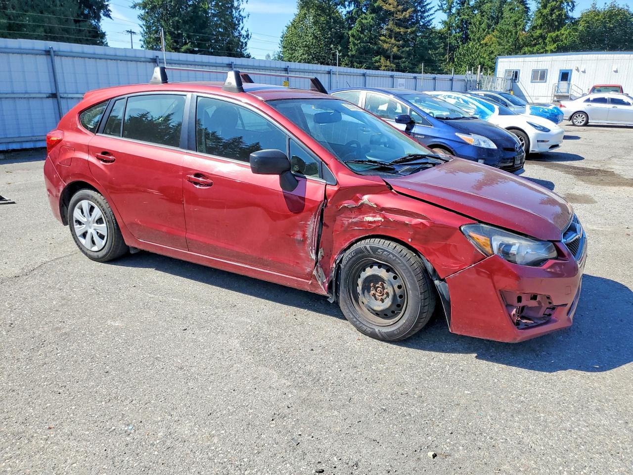 2015 Subaru Impreza Red vin: JF1GPAA63FH205802