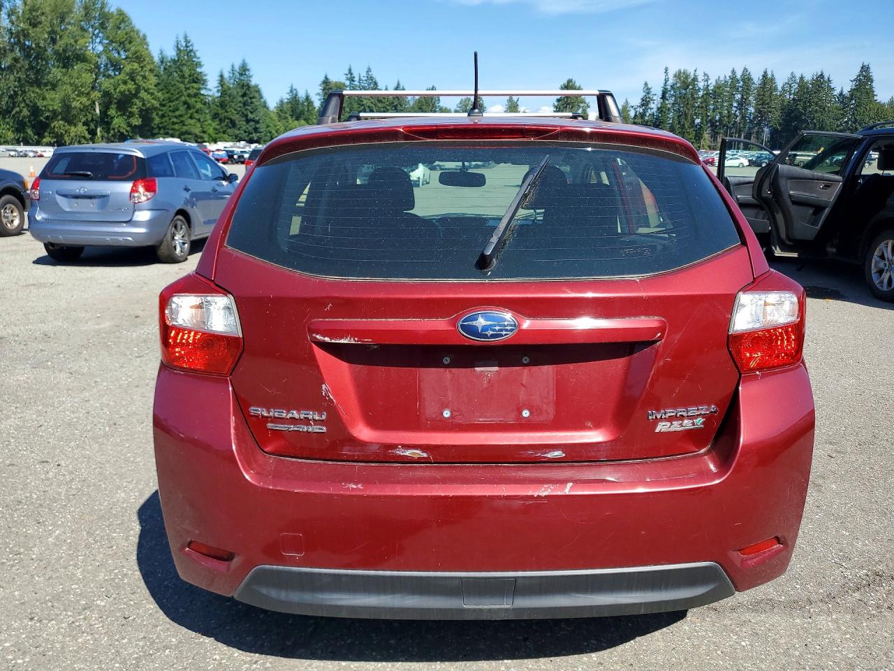 2015 Subaru Impreza Red vin: JF1GPAA63FH205802