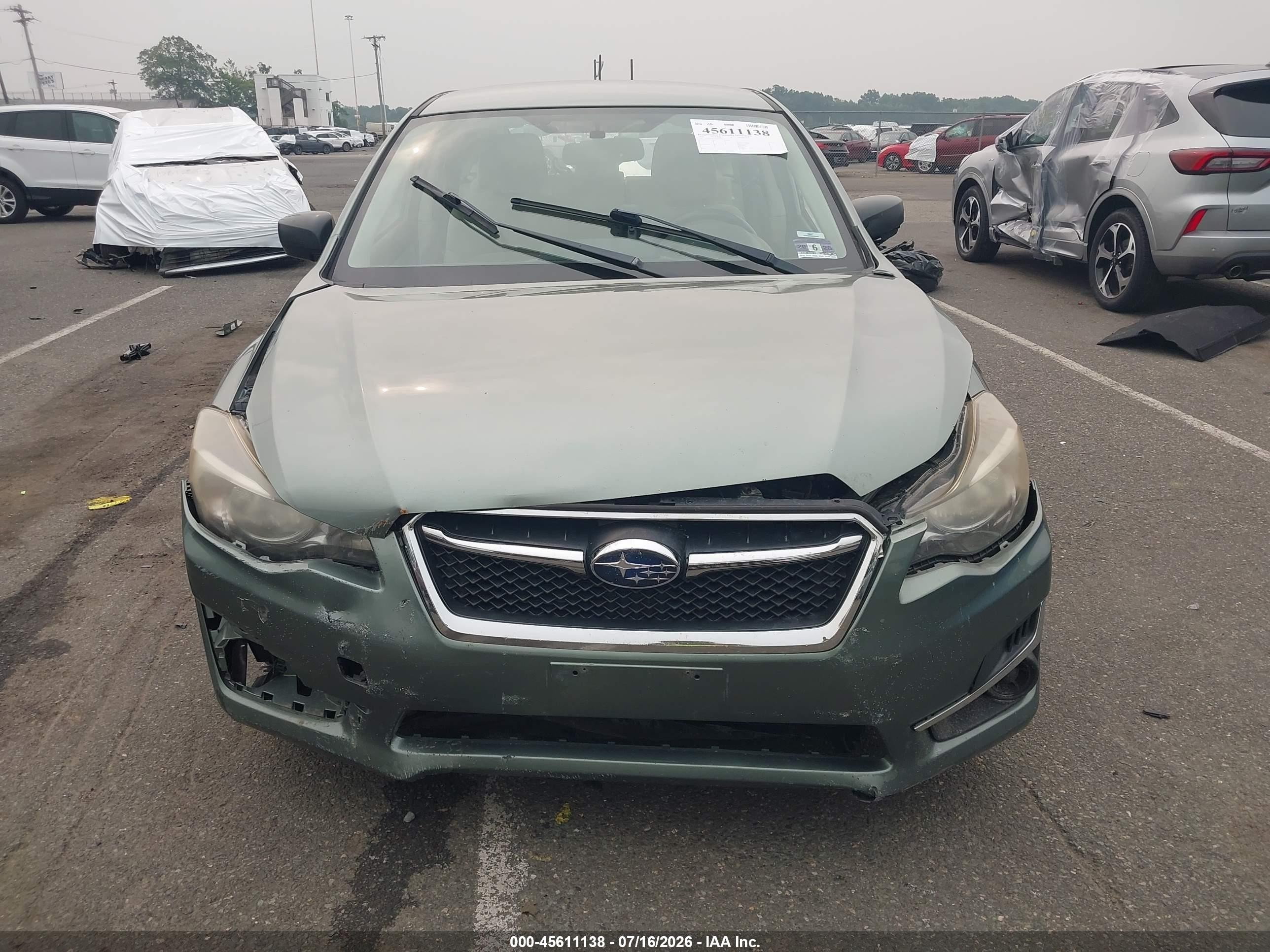 2015 Subaru Impreza 2.0i Green vin: JF1GPAA63FH271394