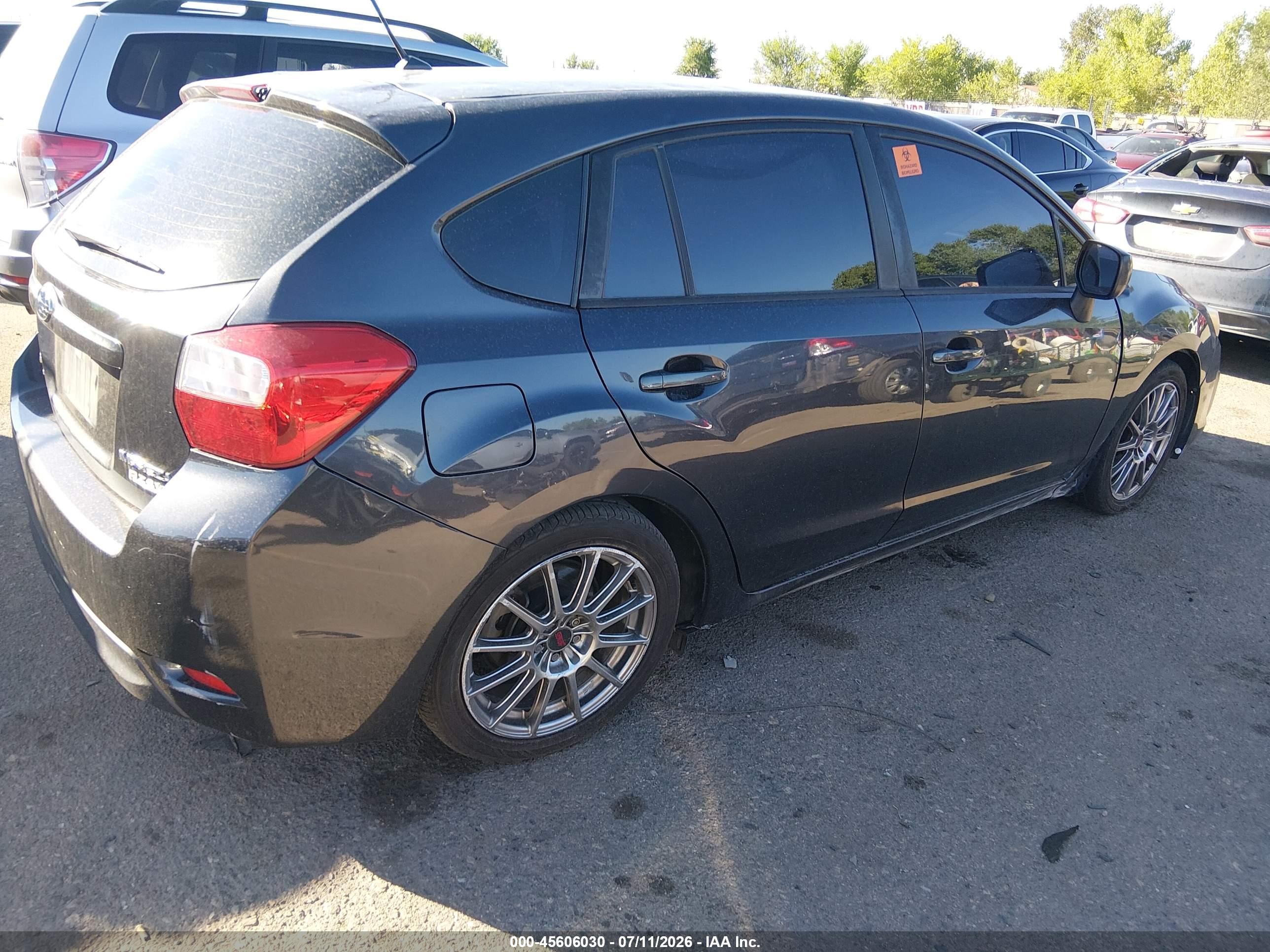 2013 Subaru Impreza 2.0i Gray vin: JF1GPAA64D2885001