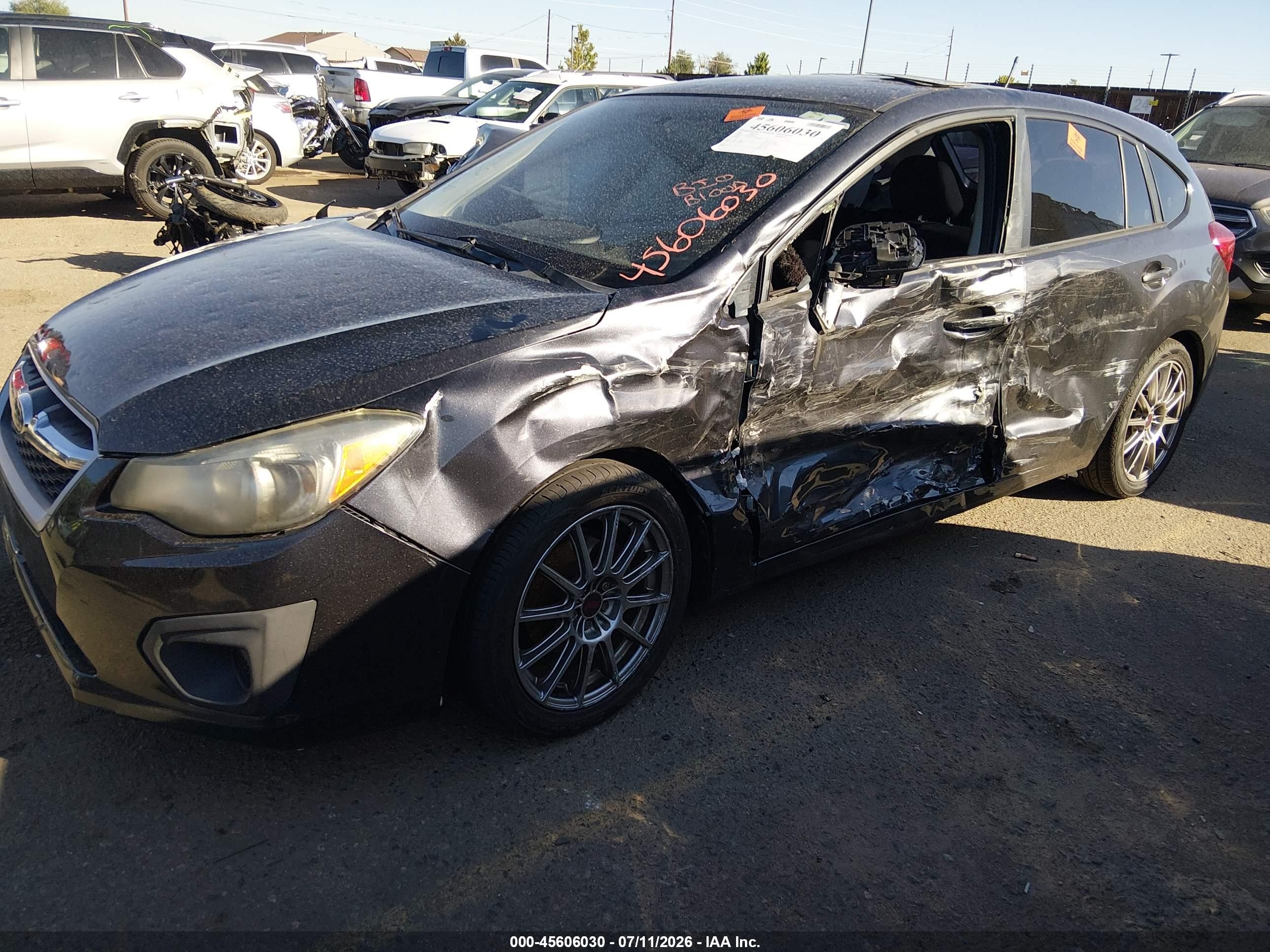 2013 Subaru Impreza 2.0i Gray vin: JF1GPAA64D2885001