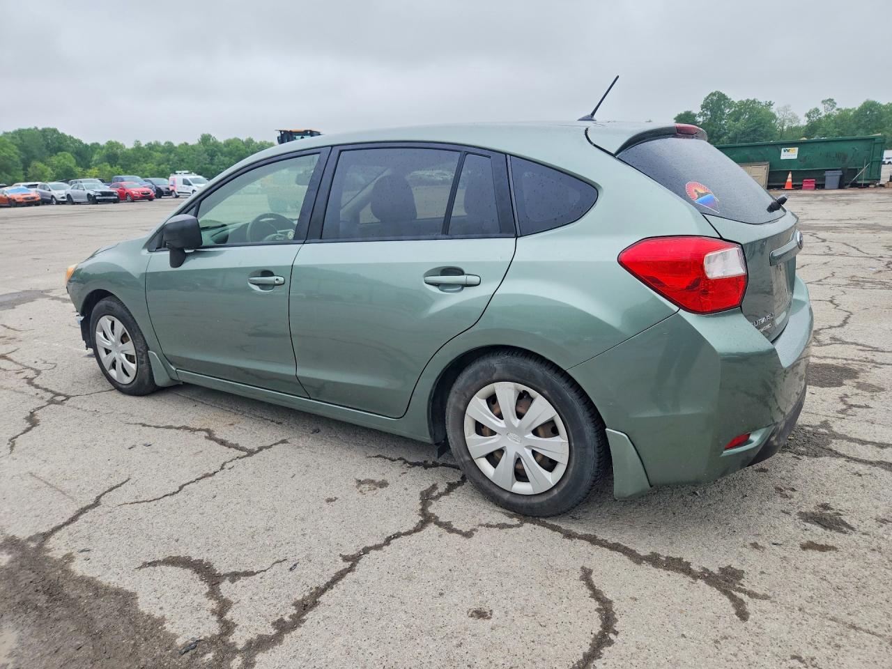 2014 Subaru Impreza Зеленый vin: JF1GPAA64E8252383