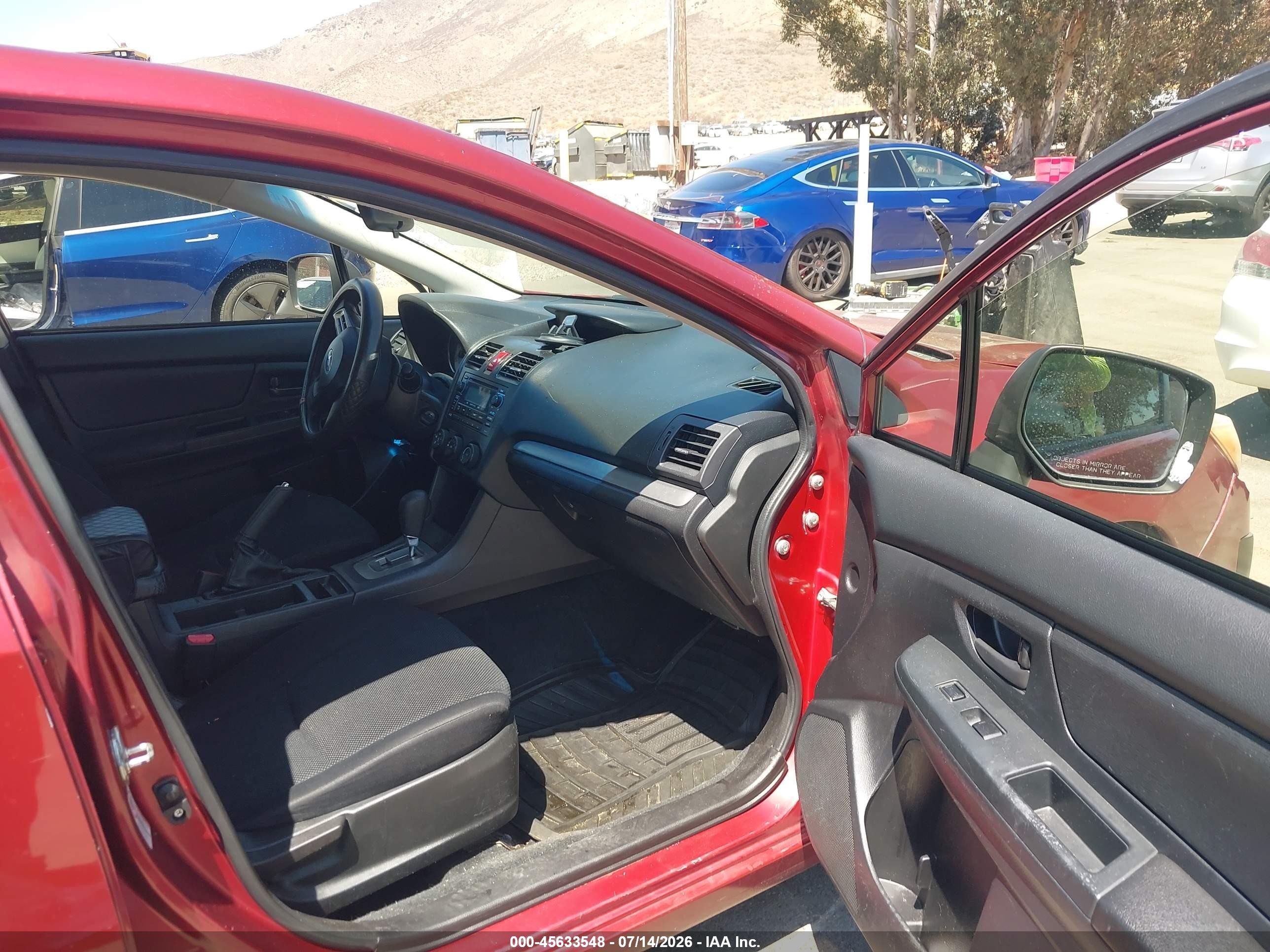 2014 Subaru Impreza 2.0i Red vin: JF1GPAA64E8260189