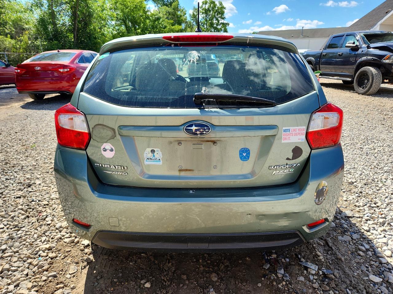 2014 Subaru Impreza Green vin: JF1GPAA64E8264307