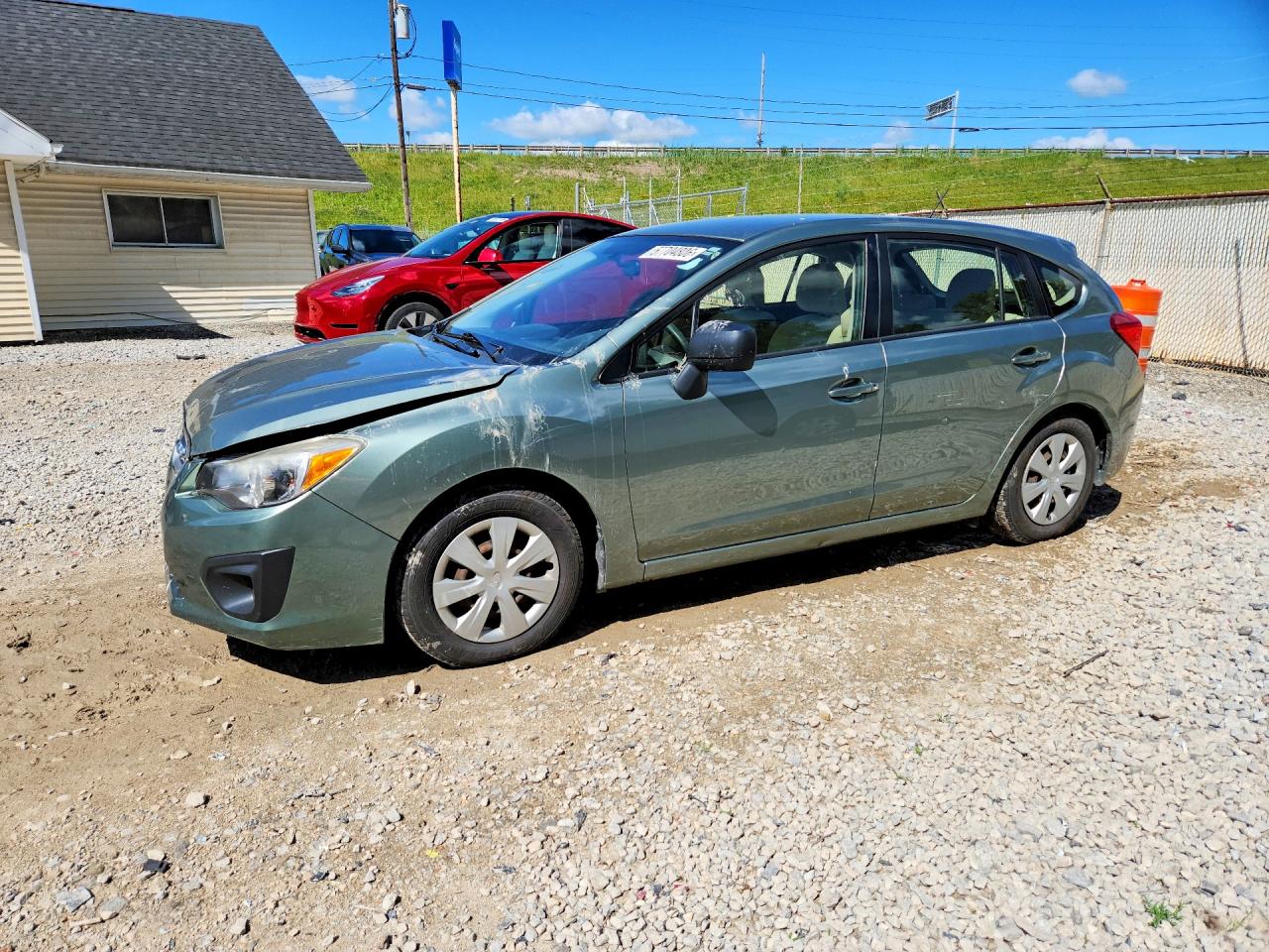 2014 Subaru Impreza Green vin: JF1GPAA64E8264307