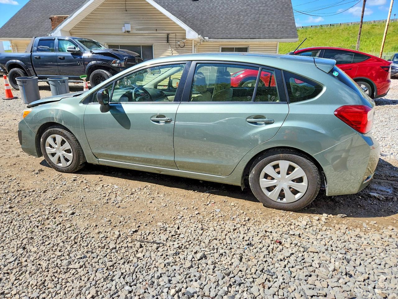 2014 Subaru Impreza Green vin: JF1GPAA64E8264307