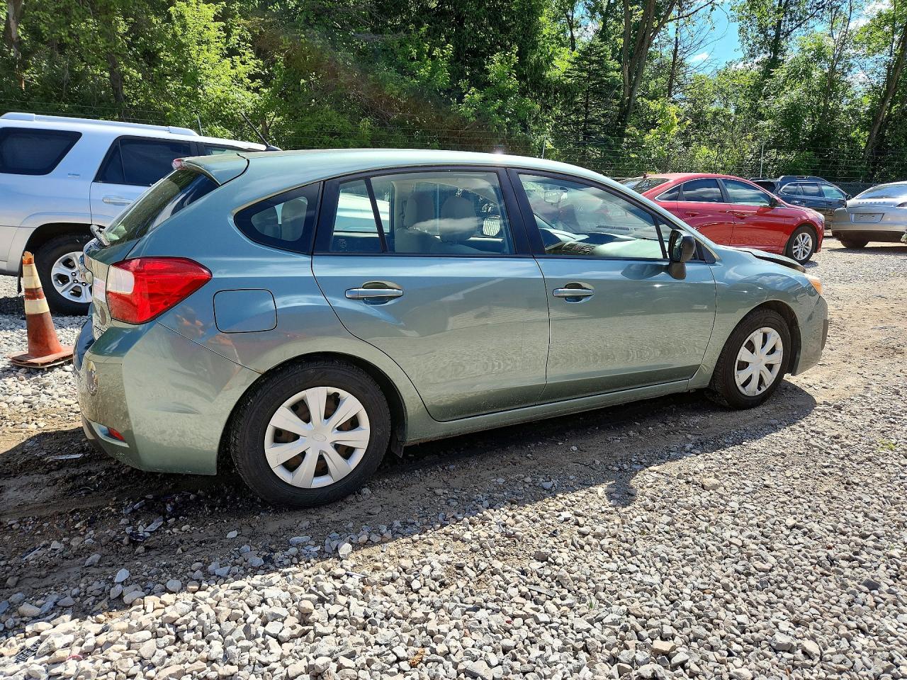 2014 Subaru Impreza Green vin: JF1GPAA64E8264307
