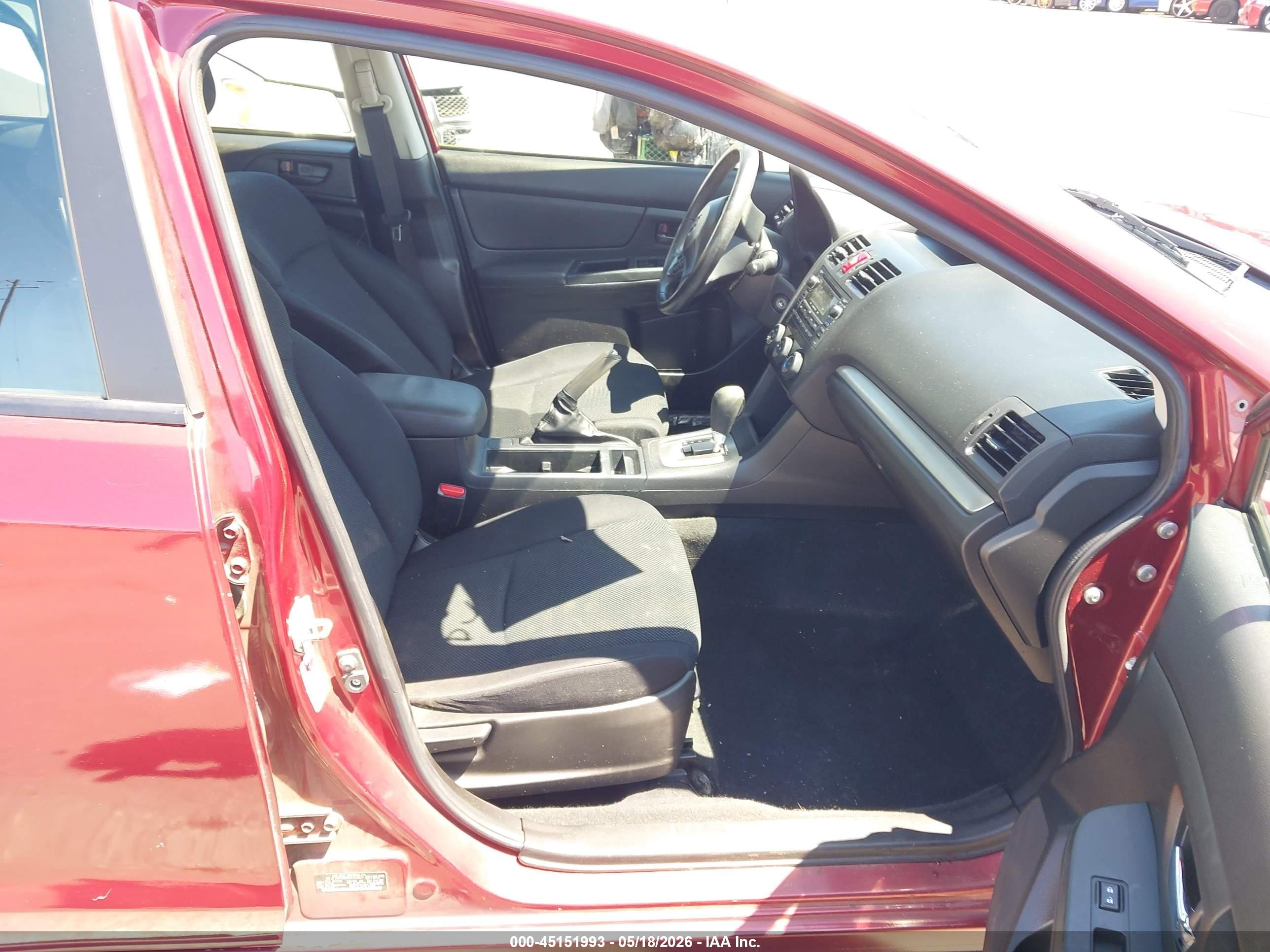 2014 Subaru Impreza 2.0i Red vin: JF1GPAA64E8303607