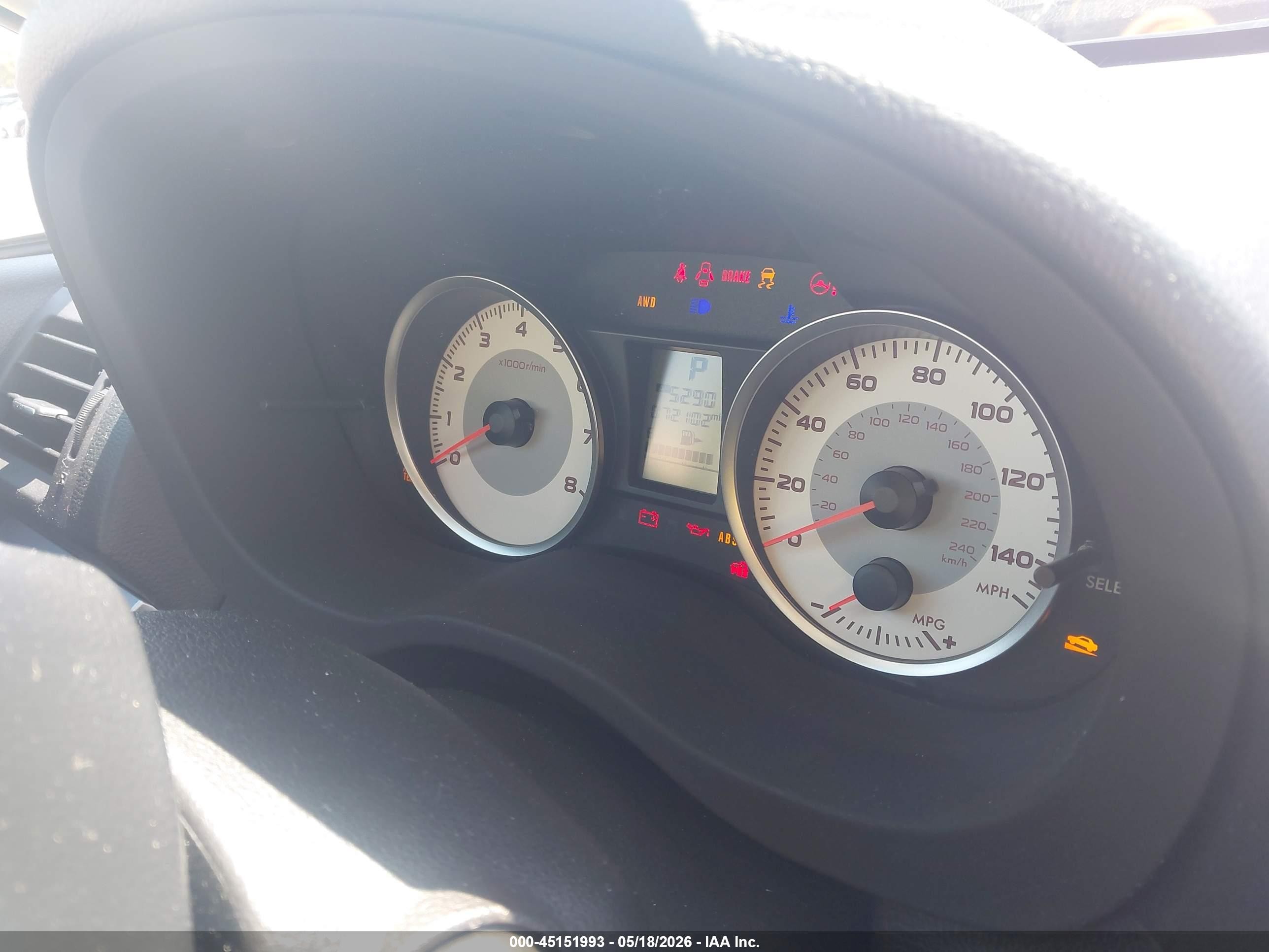 2014 Subaru Impreza 2.0i Red vin: JF1GPAA64E8303607