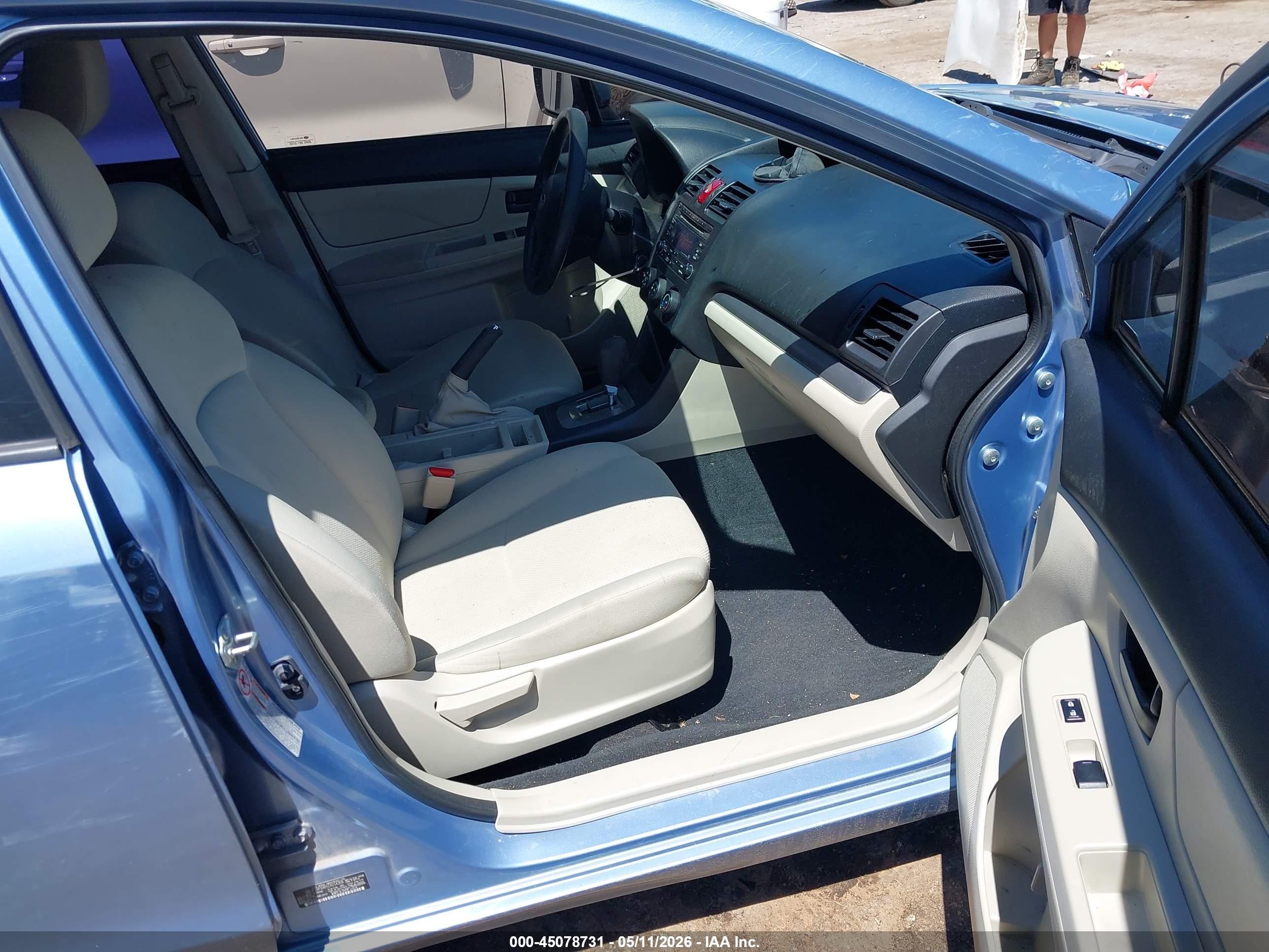 2012 Subaru Impreza 2.0i Синий vin: JF1GPAA65CH214268