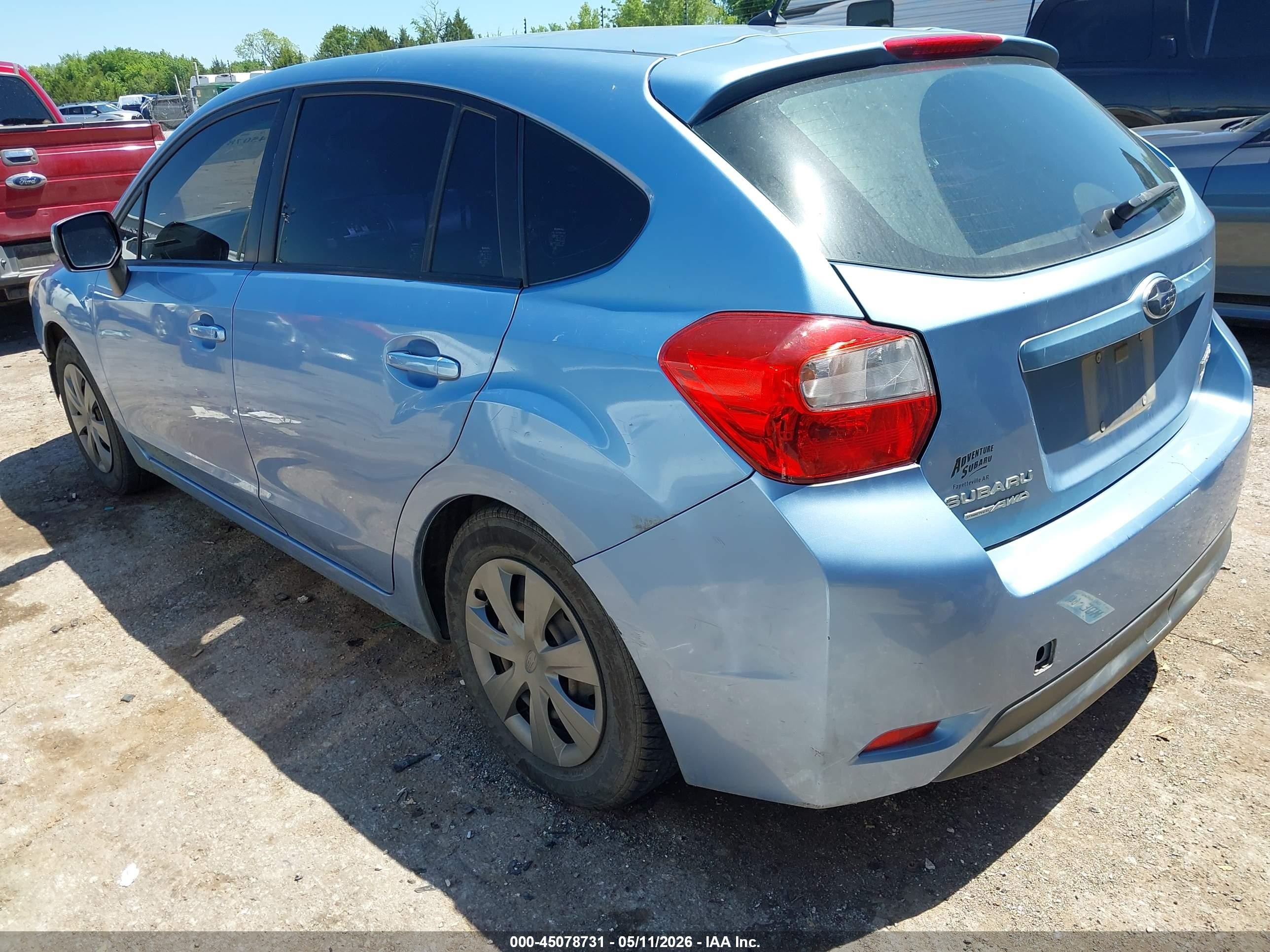 2012 Subaru Impreza 2.0i Синий vin: JF1GPAA65CH214268