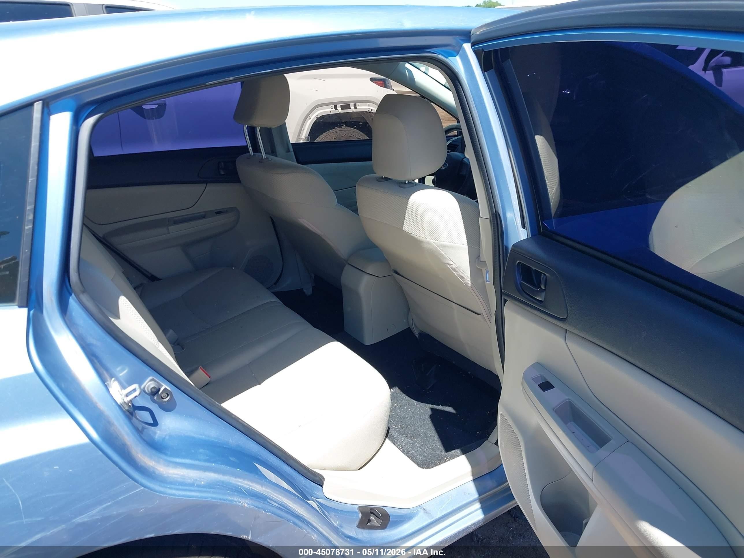 2012 Subaru Impreza 2.0i Синий vin: JF1GPAA65CH214268