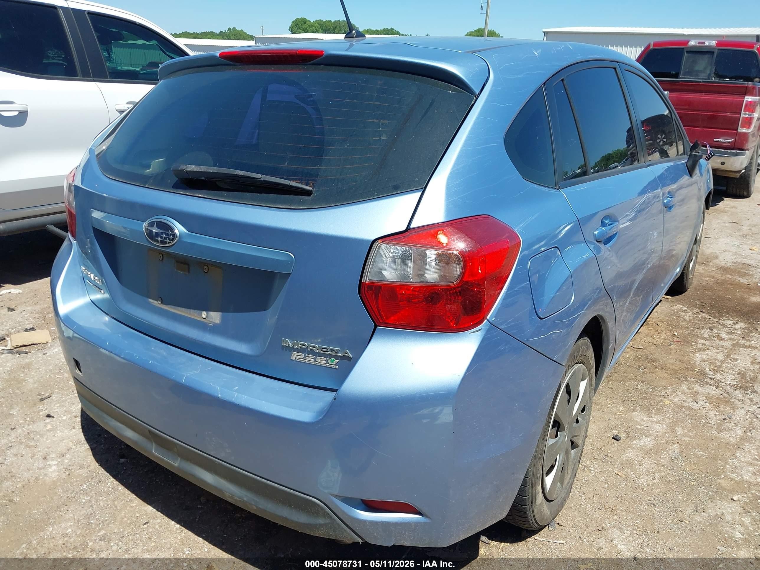 2012 Subaru Impreza 2.0i Синий vin: JF1GPAA65CH214268
