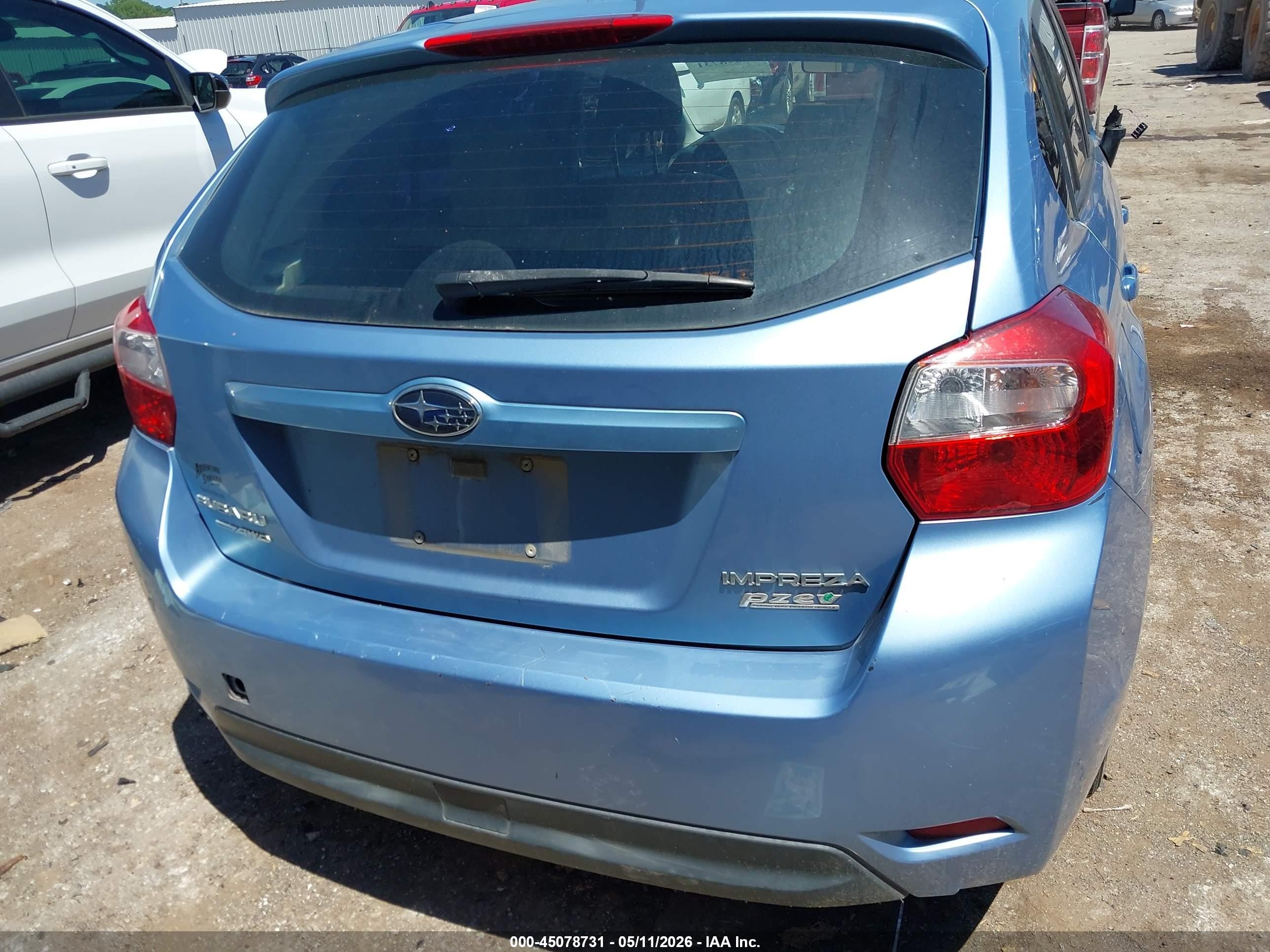 2012 Subaru Impreza 2.0i Синий vin: JF1GPAA65CH214268