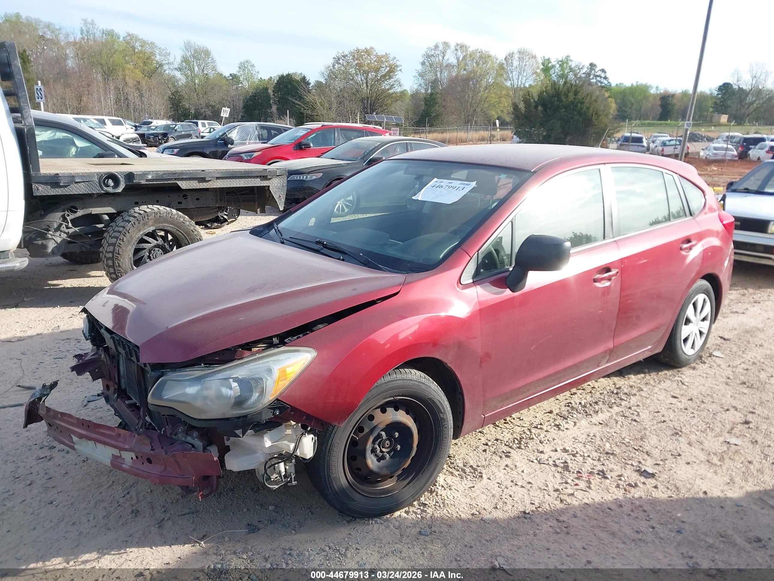 2013 Subaru Impreza Wagon 2.0i Red vin: JF1GPAA65D2843114