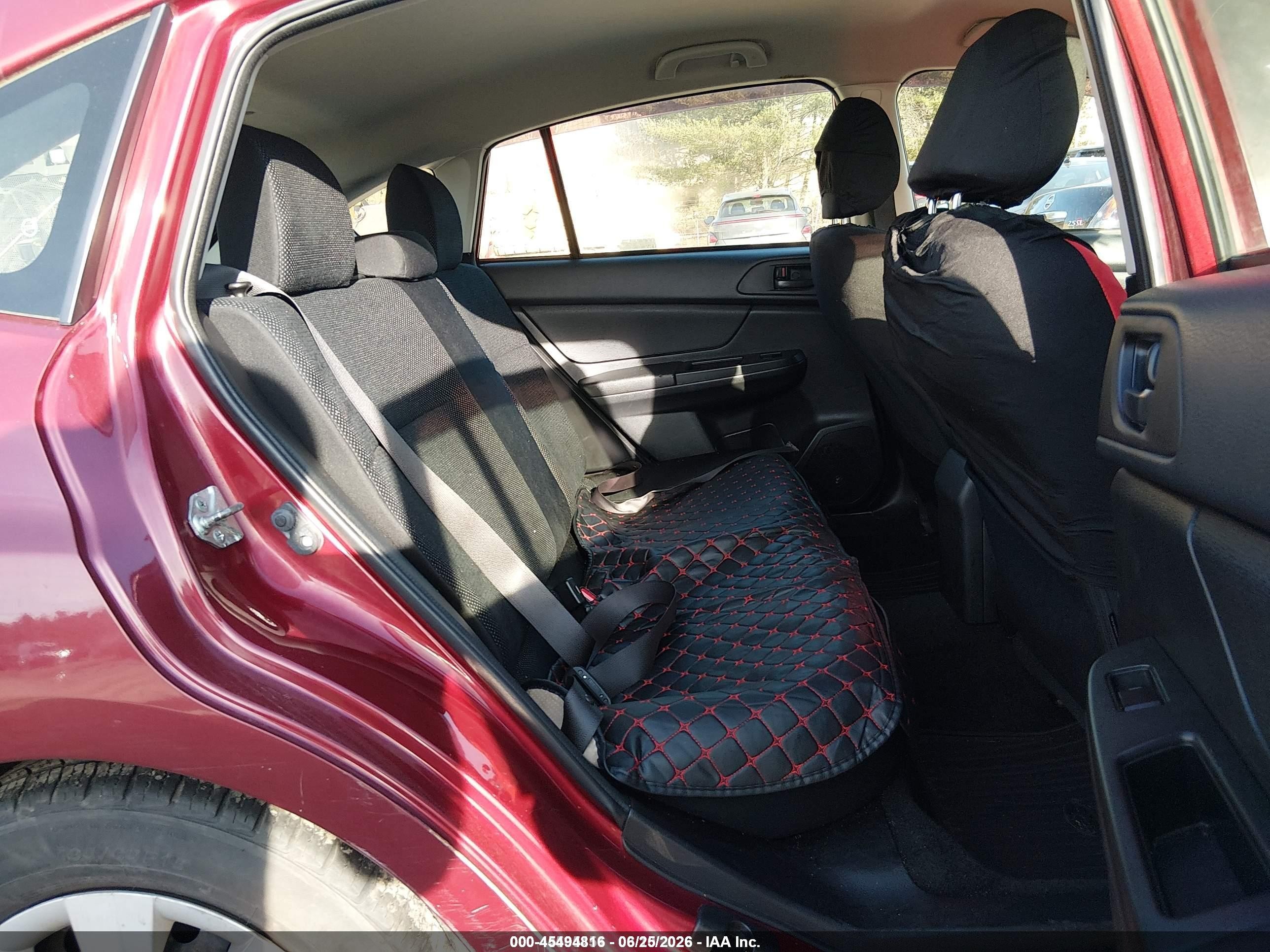 2013 Subaru Impreza 2.0i Burgundy vin: JF1GPAA65D2878252