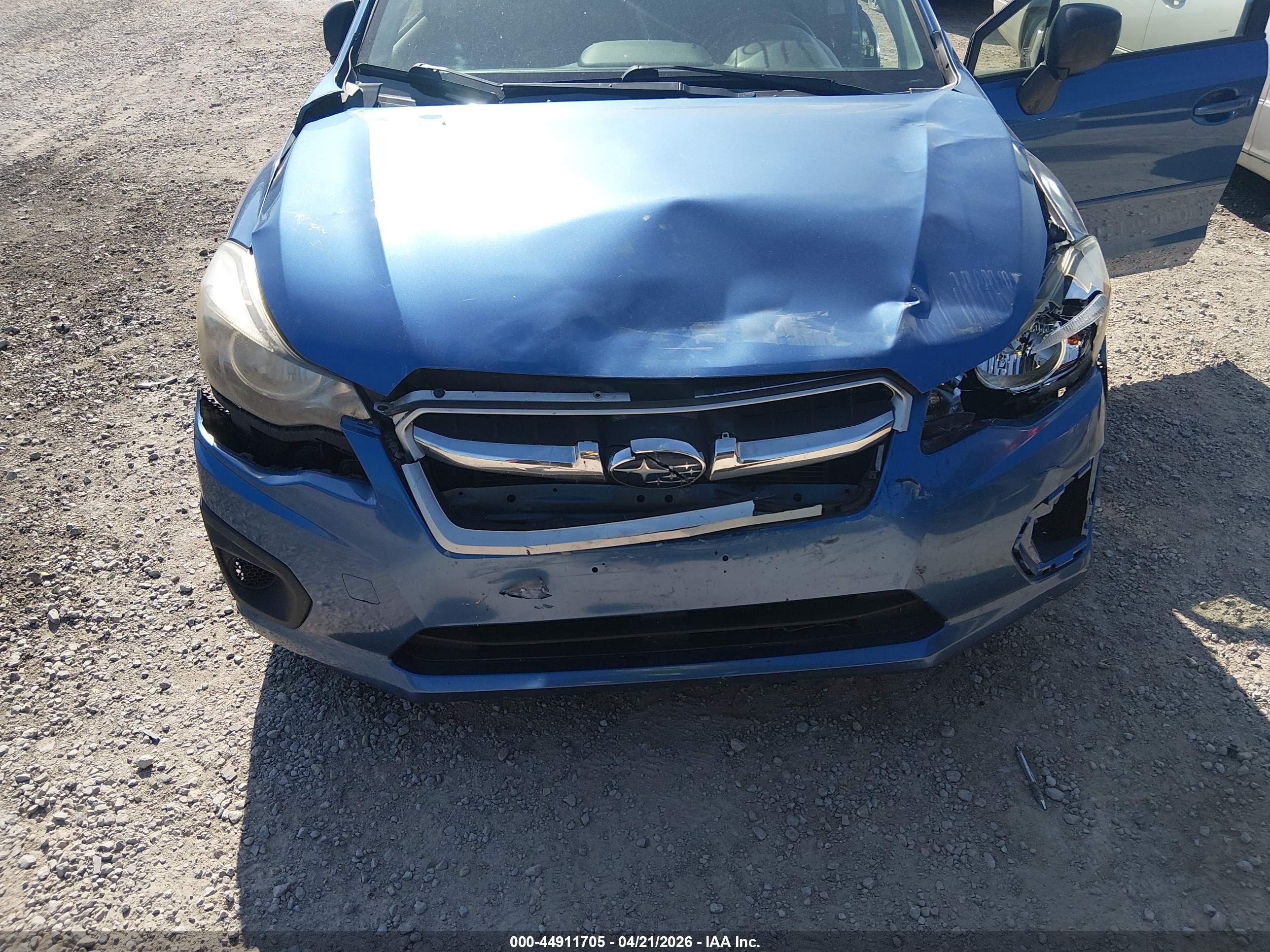 2014 Subaru Impreza 2.0i Blue vin: JF1GPAA65E8257561