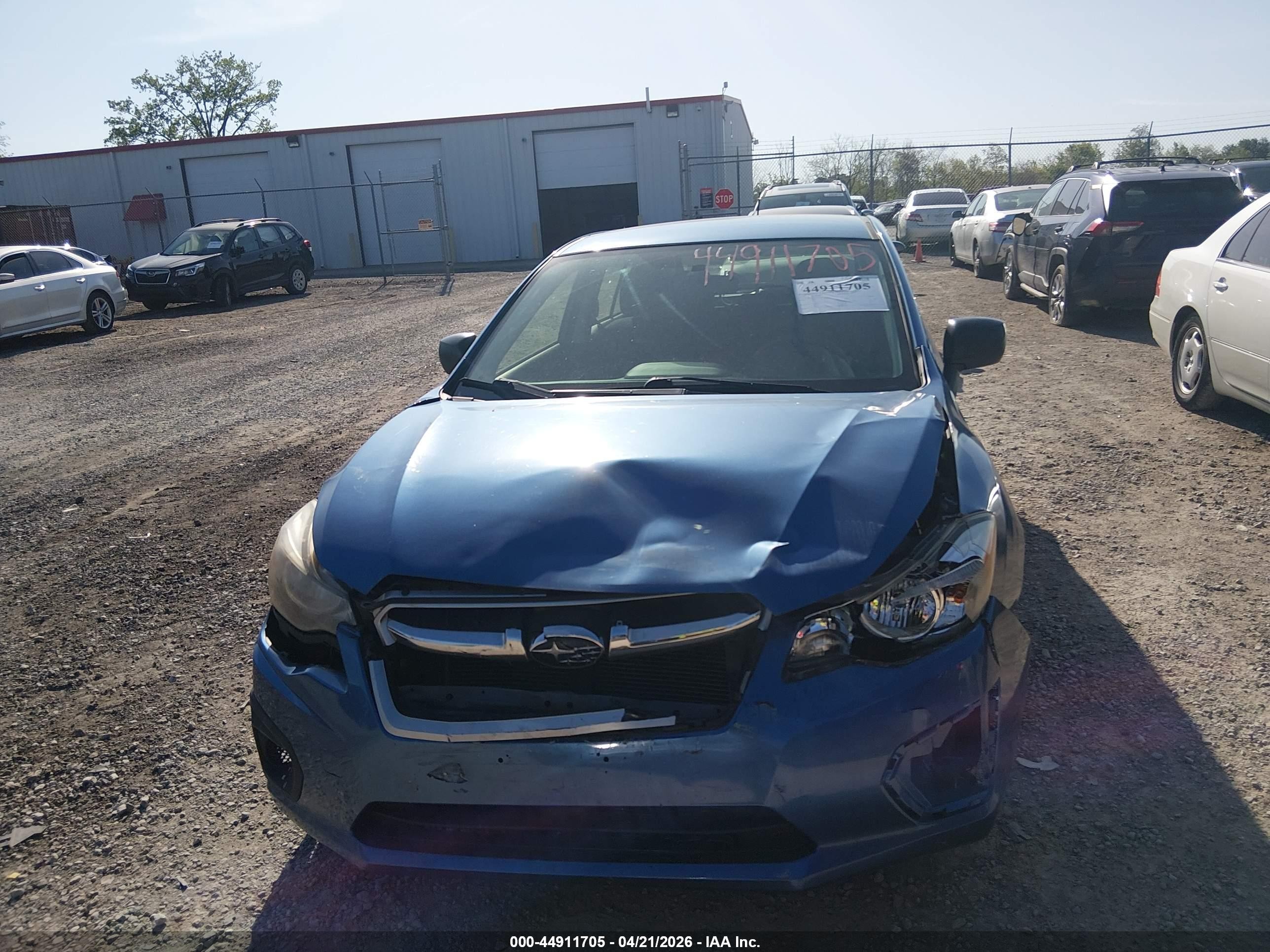 2014 Subaru Impreza 2.0i Blue vin: JF1GPAA65E8257561