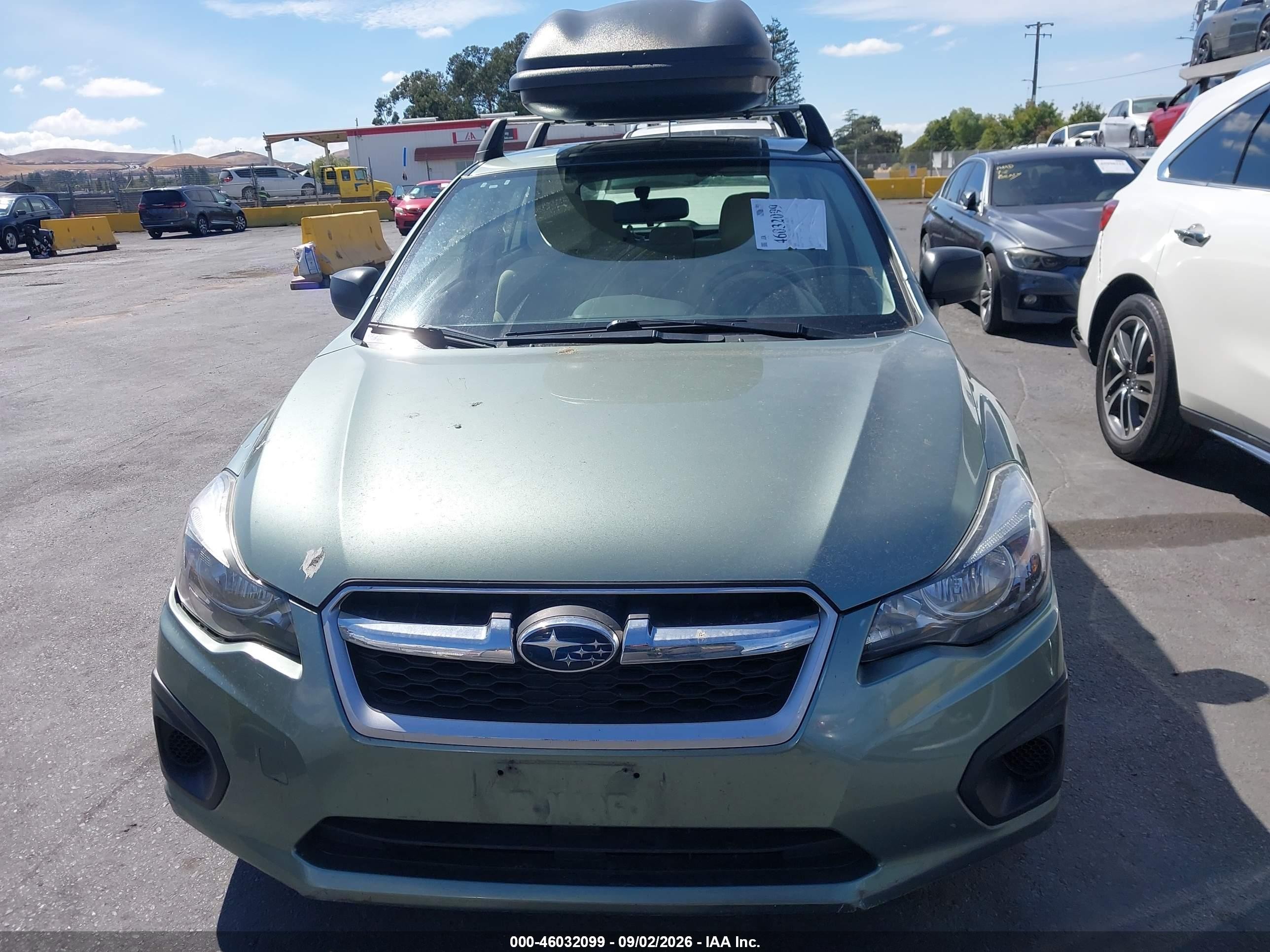 2014 Subaru Impreza 2.0i Green vin: JF1GPAA65E8268625