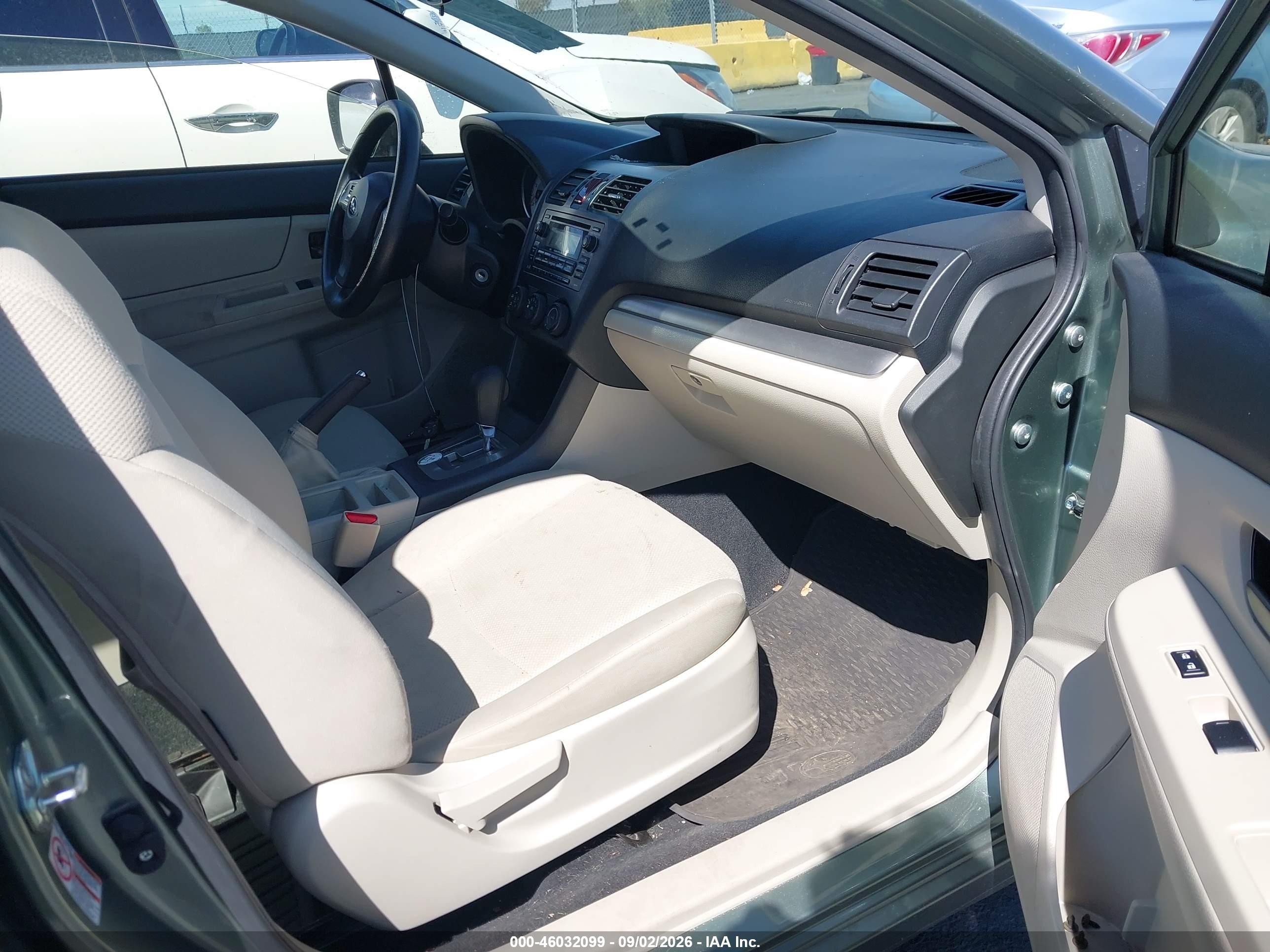 2014 Subaru Impreza 2.0i Green vin: JF1GPAA65E8268625