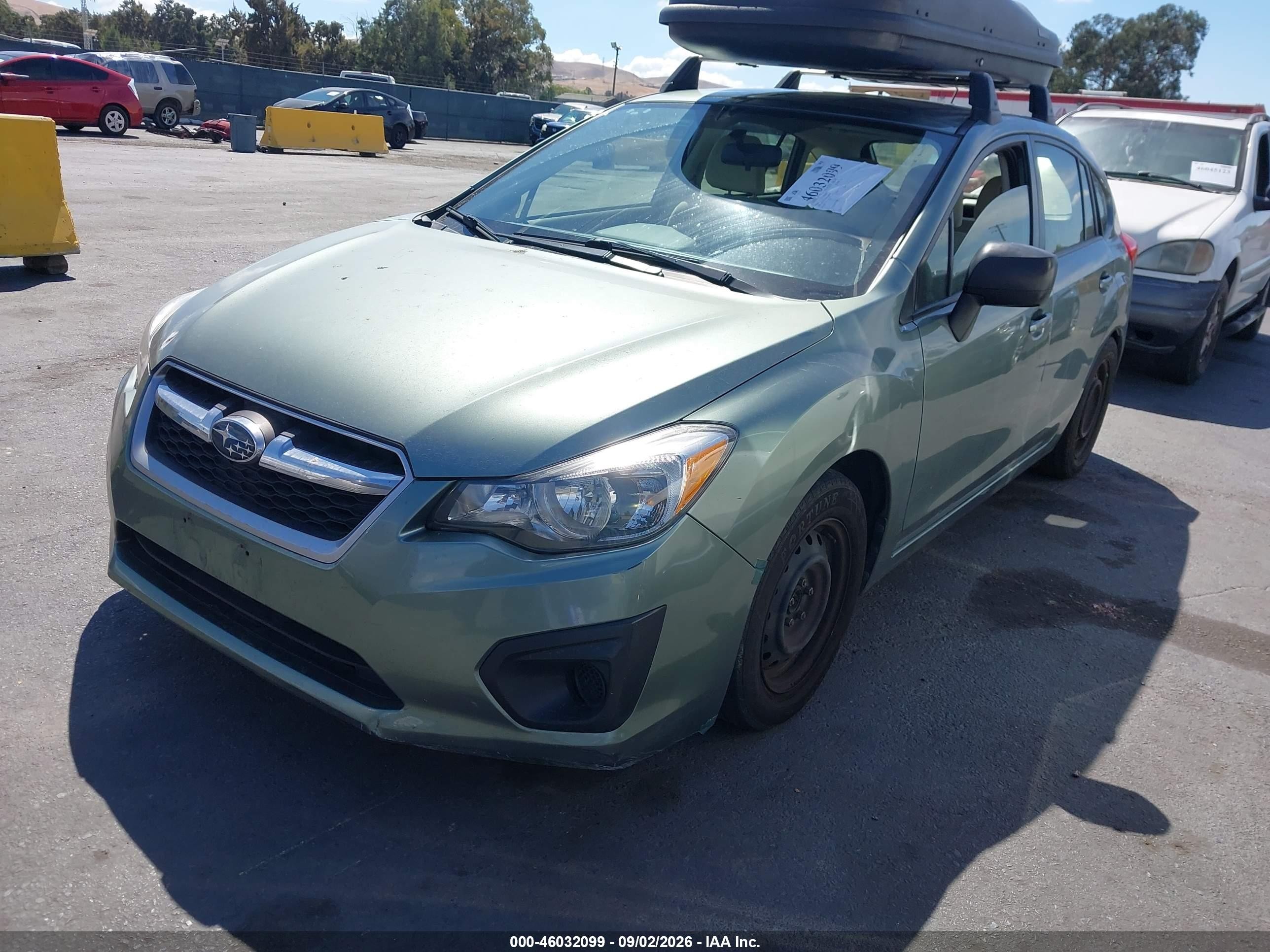 2014 Subaru Impreza 2.0i Green vin: JF1GPAA65E8268625