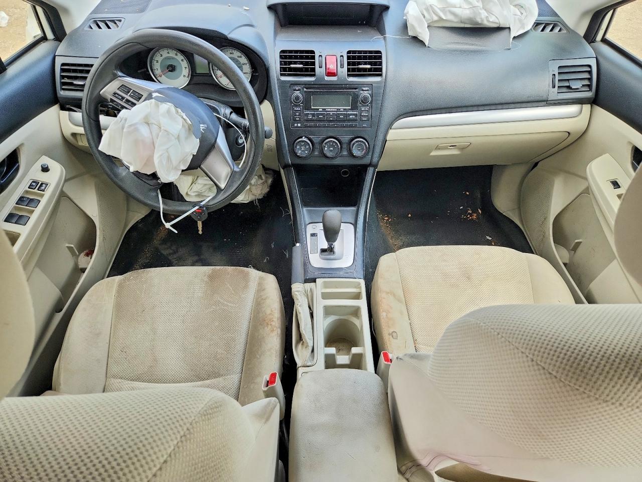 2014 Subaru Impreza White vin: JF1GPAA65E8309450