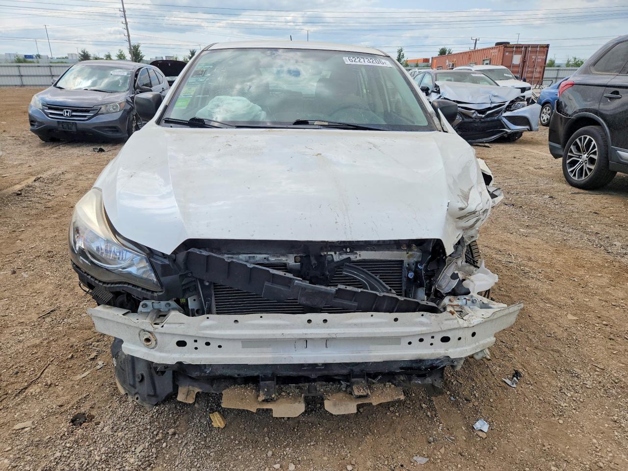 2014 Subaru Impreza White vin: JF1GPAA65E8309450