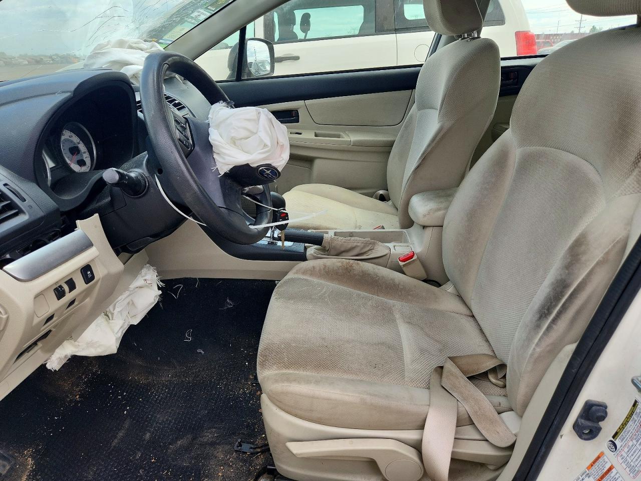 2014 Subaru Impreza White vin: JF1GPAA65E8309450