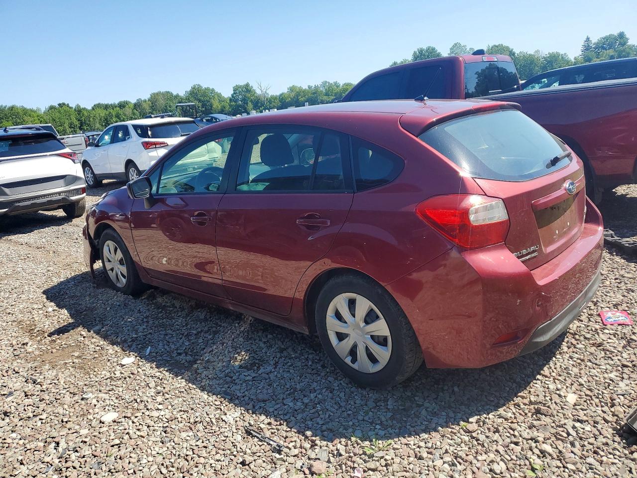 2015 Subaru Impreza Burgundy vin: JF1GPAA65F8244780