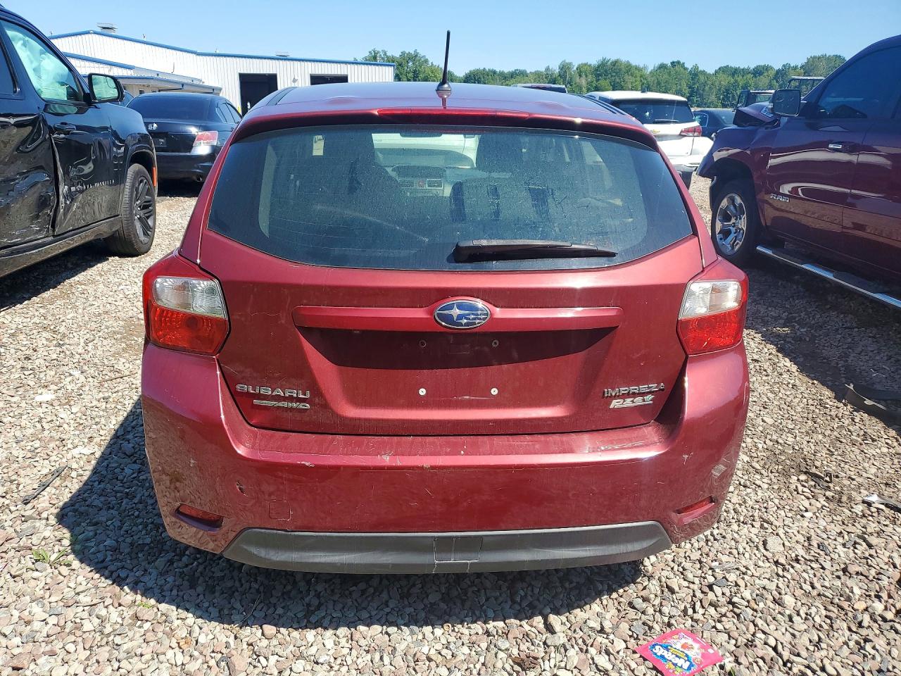 2015 Subaru Impreza Burgundy vin: JF1GPAA65F8244780