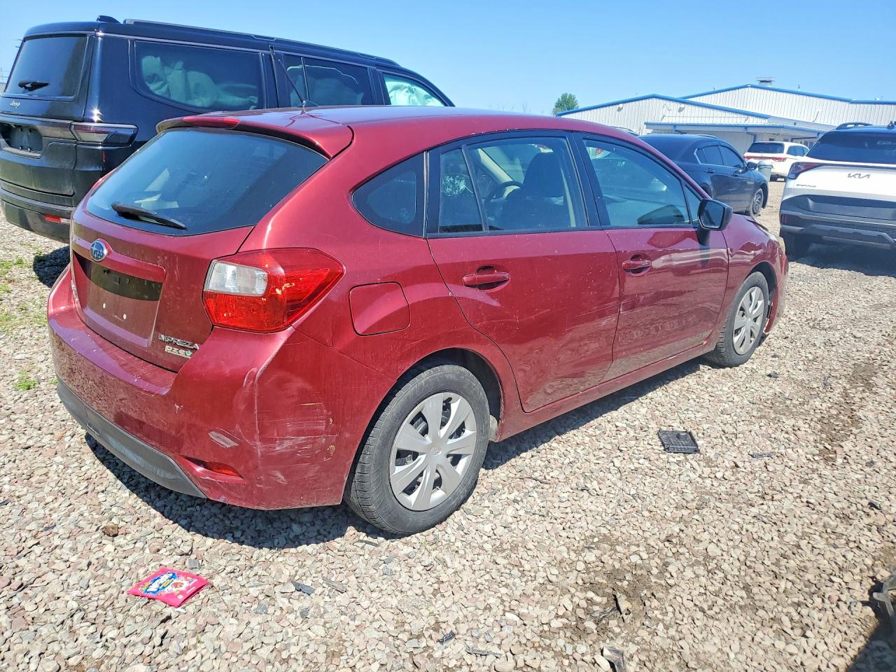 2015 Subaru Impreza Burgundy vin: JF1GPAA65F8244780