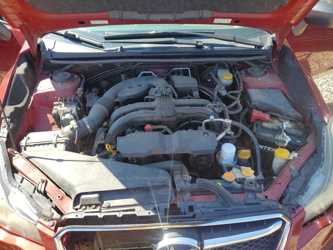 2015 Subaru Impreza Burgundy vin: JF1GPAA65F8244780
