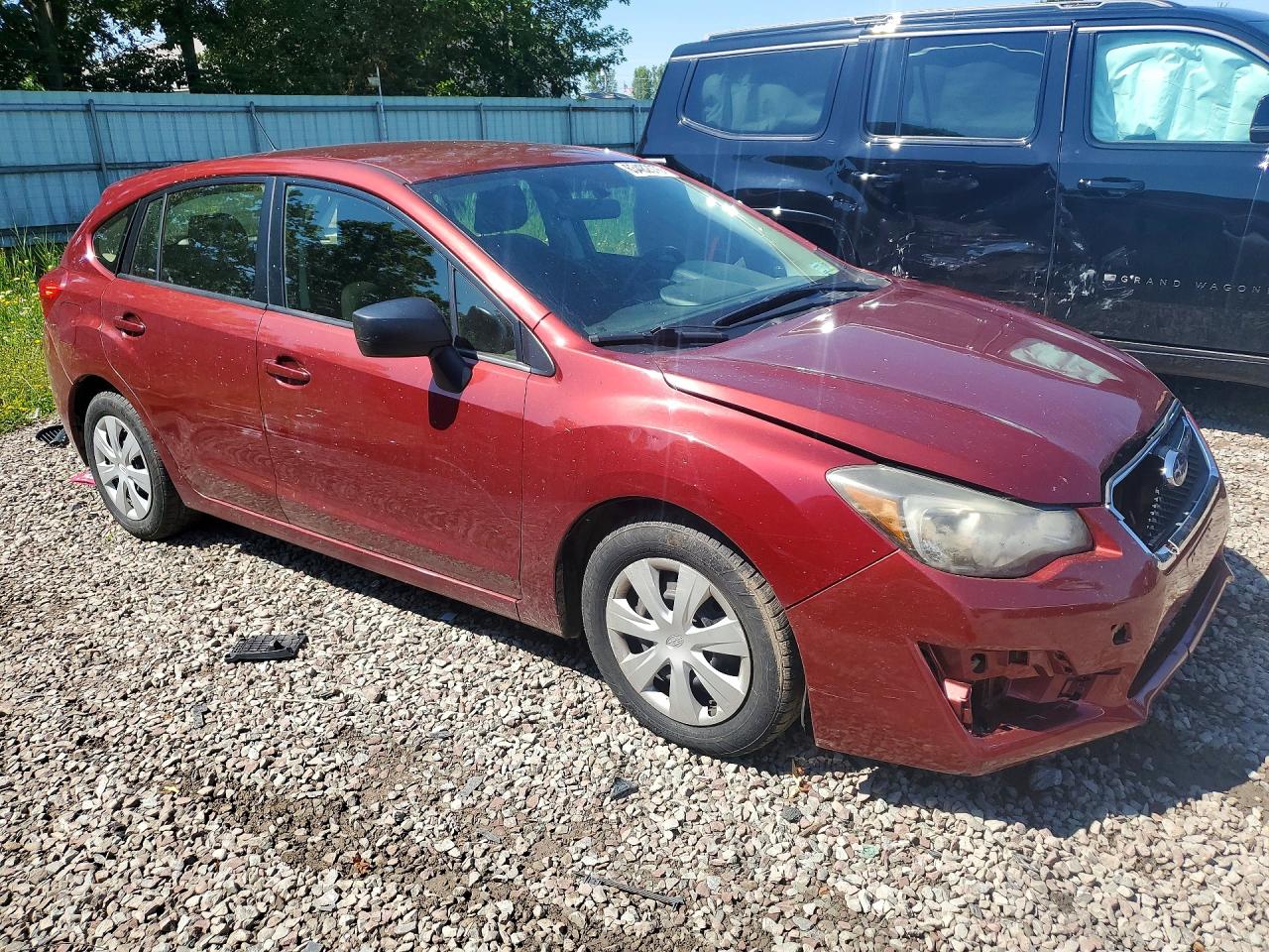 2015 Subaru Impreza Burgundy vin: JF1GPAA65F8244780