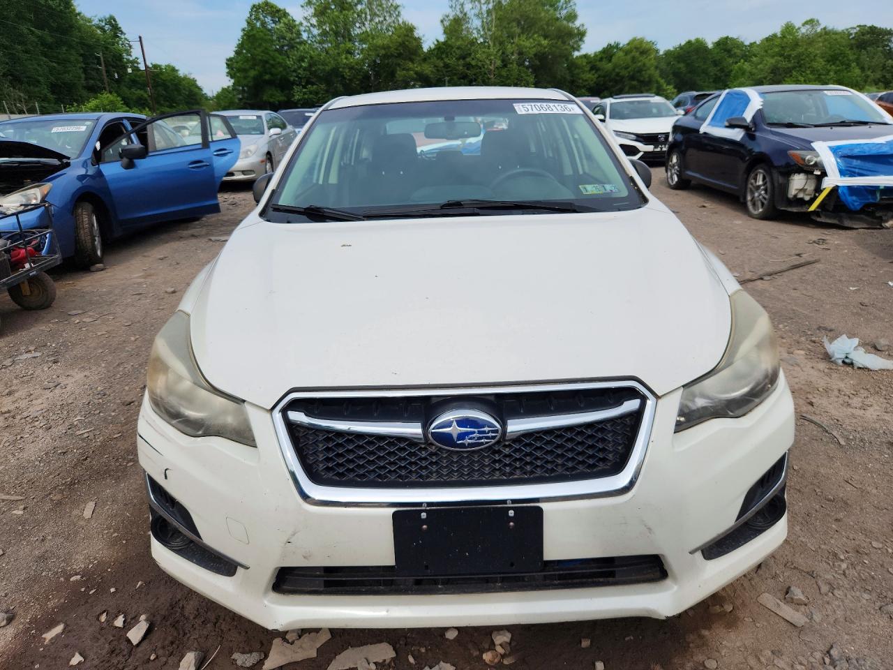 2015 Subaru Impreza Белый vin: JF1GPAA65F8253950