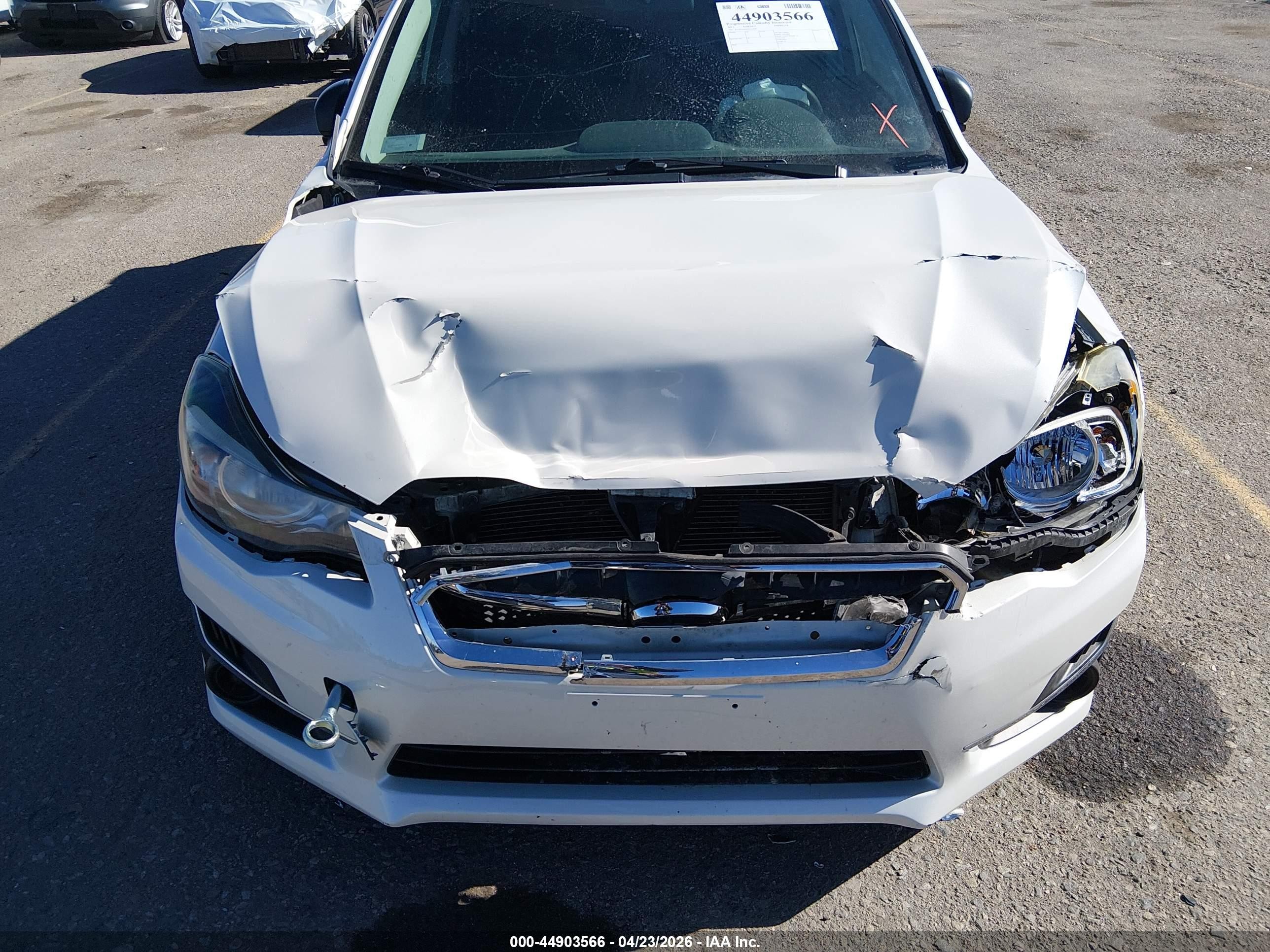 2015 Subaru Impreza 2.0i White vin: JF1GPAA65F9252498