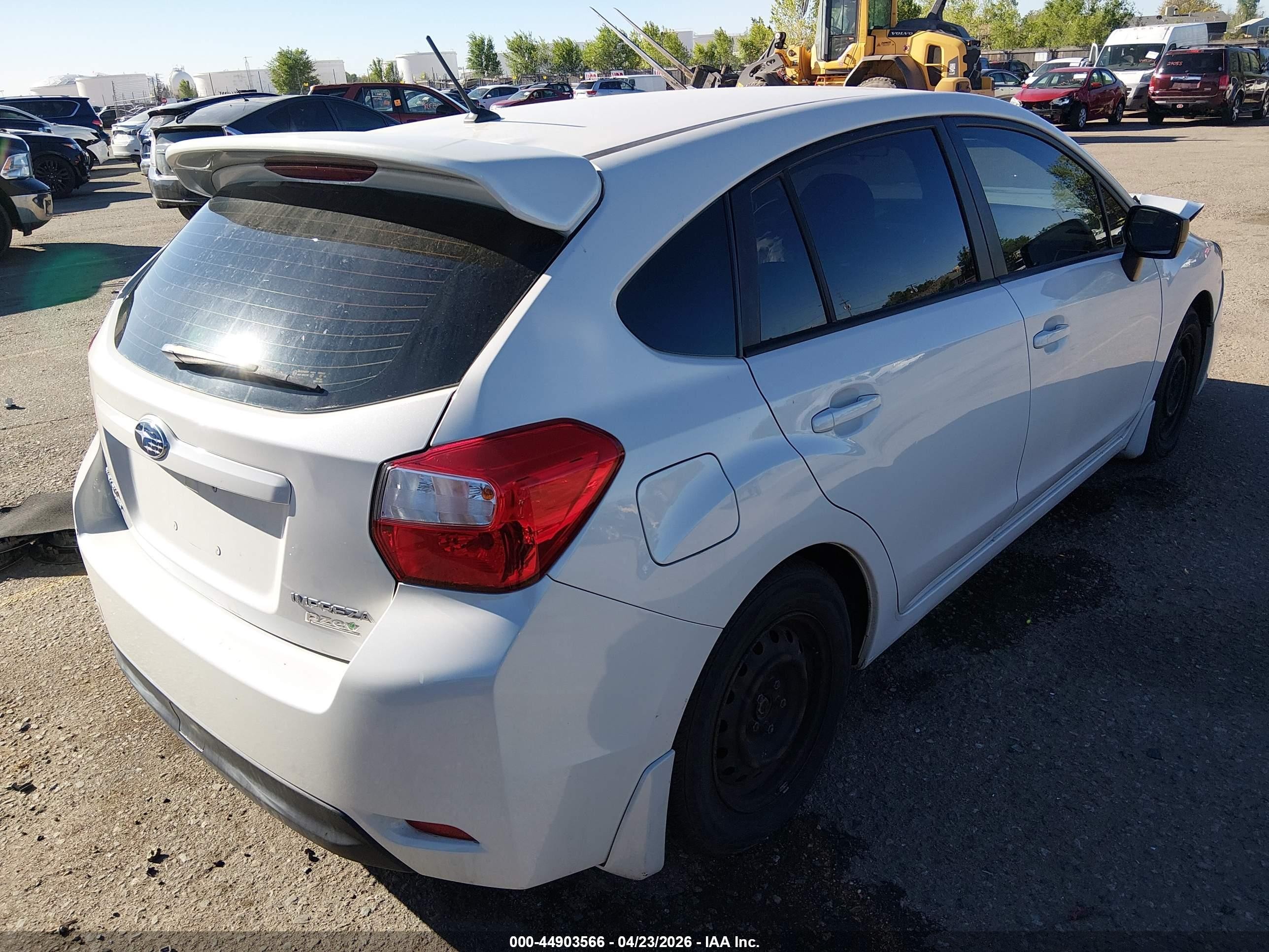 2015 Subaru Impreza 2.0i White vin: JF1GPAA65F9252498