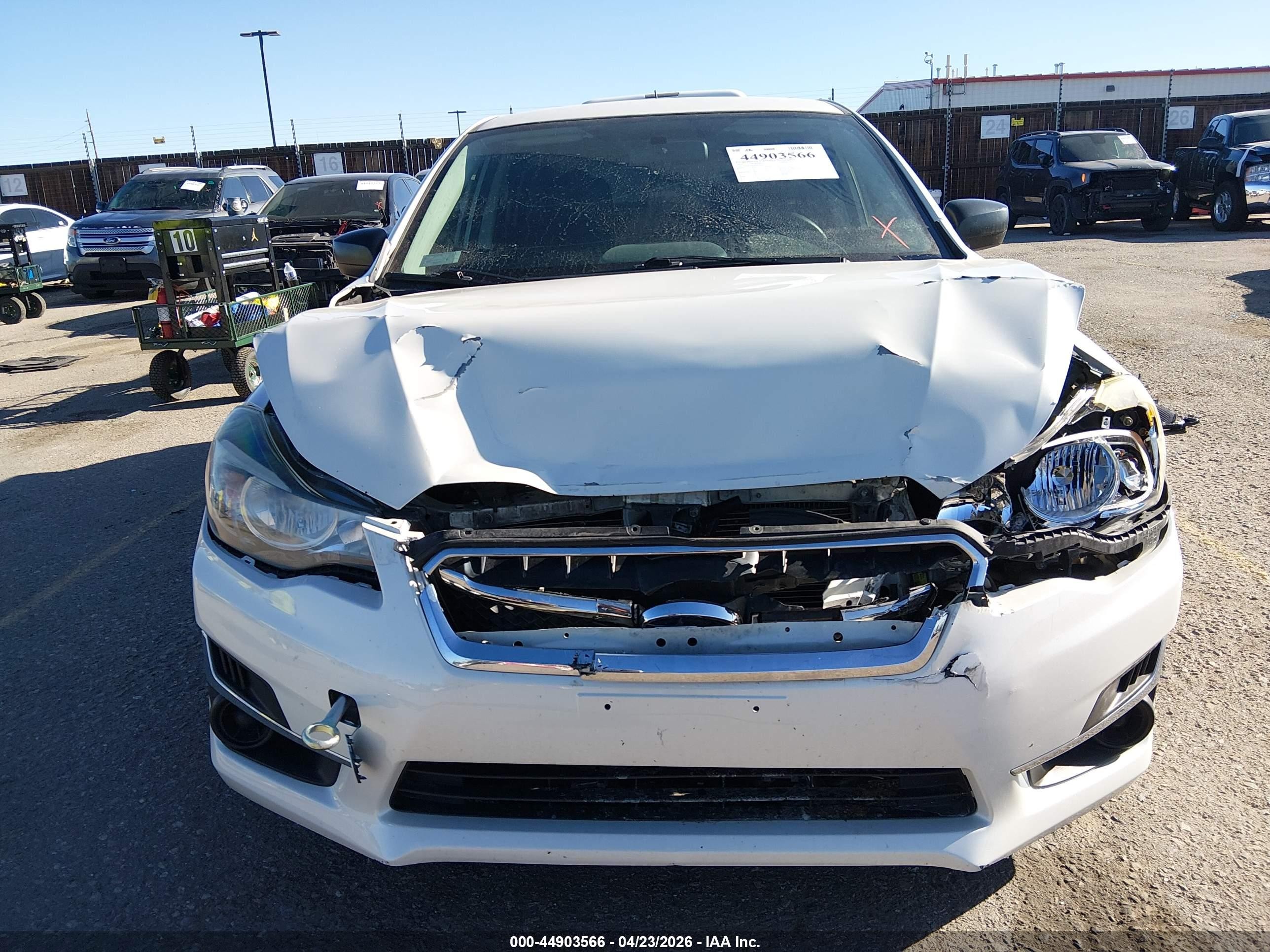 2015 Subaru Impreza 2.0i White vin: JF1GPAA65F9252498