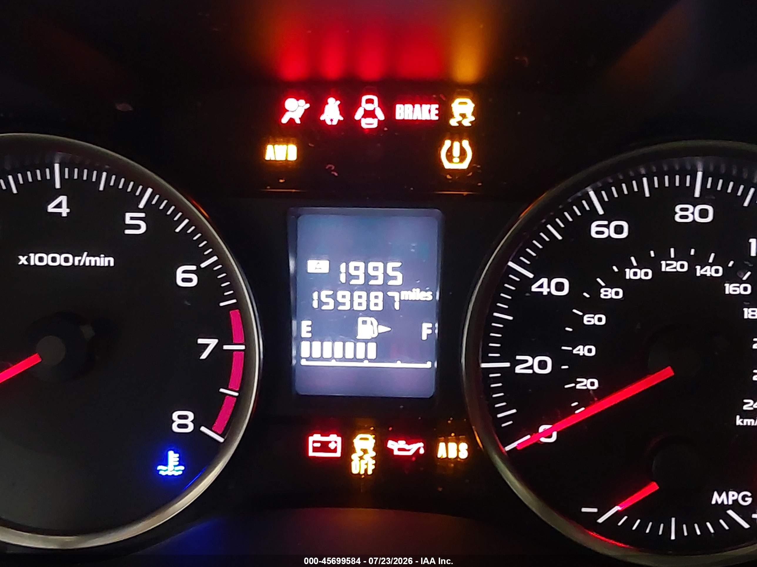 2015 Subaru Impreza 2.0i Синий vin: JF1GPAA65FH260302