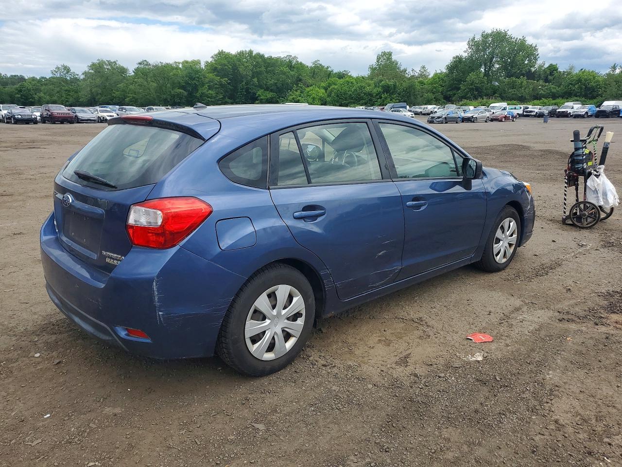 2012 Subaru Impreza Blue vin: JF1GPAA66CH222783