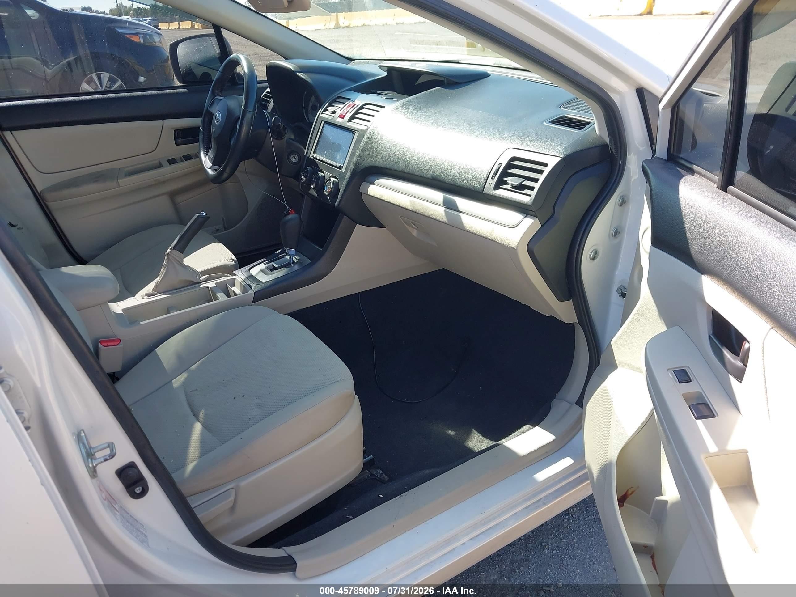 2012 Subaru Impreza 2.0i White vin: JF1GPAA66CH235324