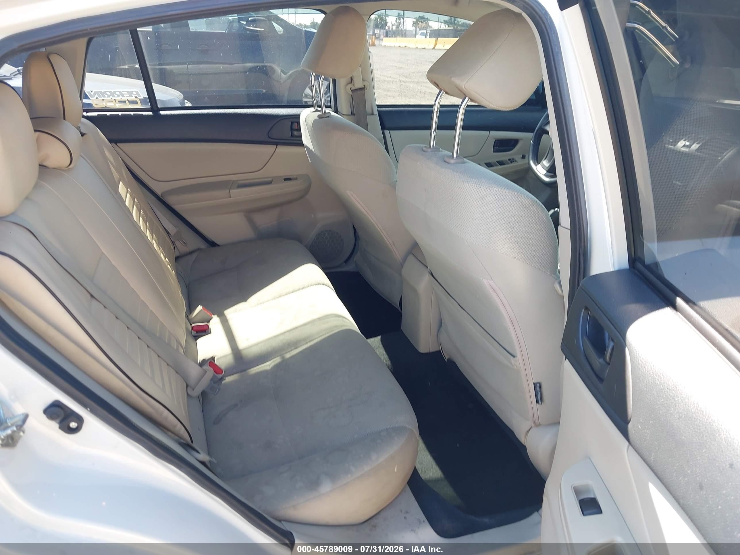 2012 Subaru Impreza 2.0i White vin: JF1GPAA66CH235324