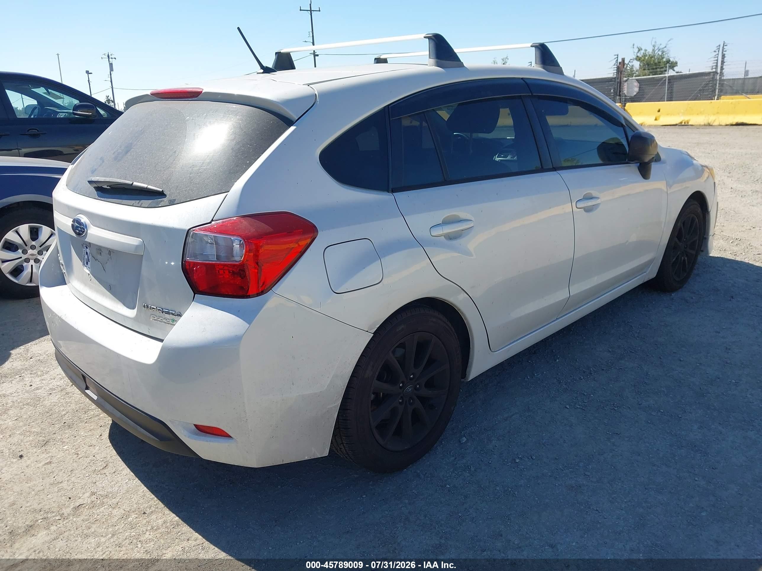 2012 Subaru Impreza 2.0i White vin: JF1GPAA66CH235324