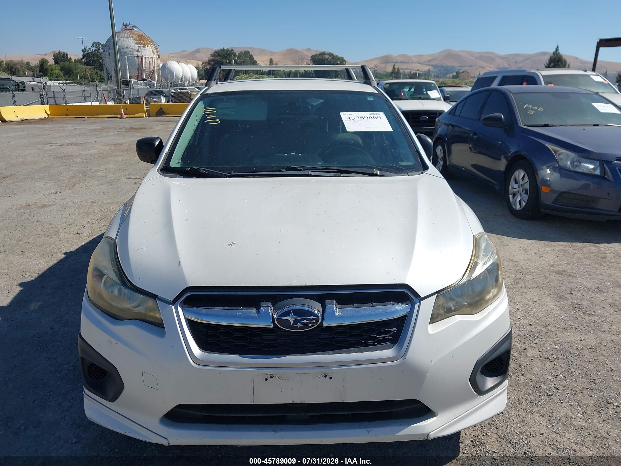2012 Subaru Impreza 2.0i White vin: JF1GPAA66CH235324