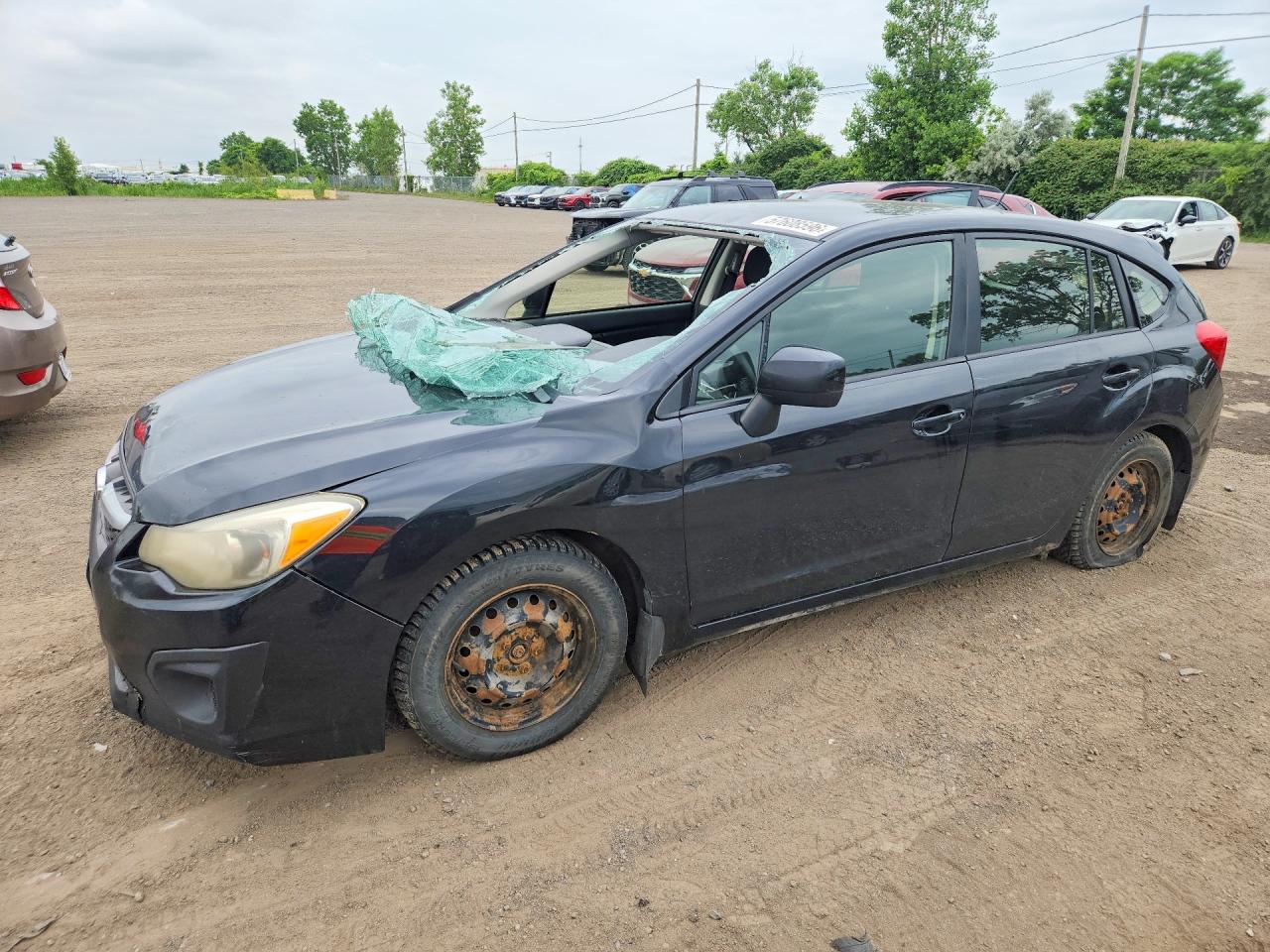 2013 Subaru Impreza Black vin: JF1GPAA66DG833985