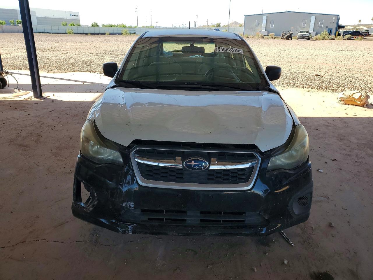 2014 Subaru Impreza White vin: JF1GPAA66E8296708