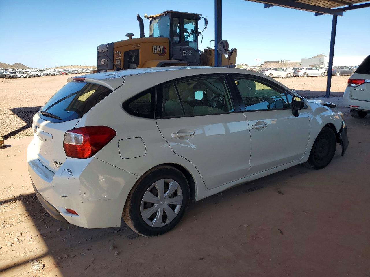2014 Subaru Impreza White vin: JF1GPAA66E8296708