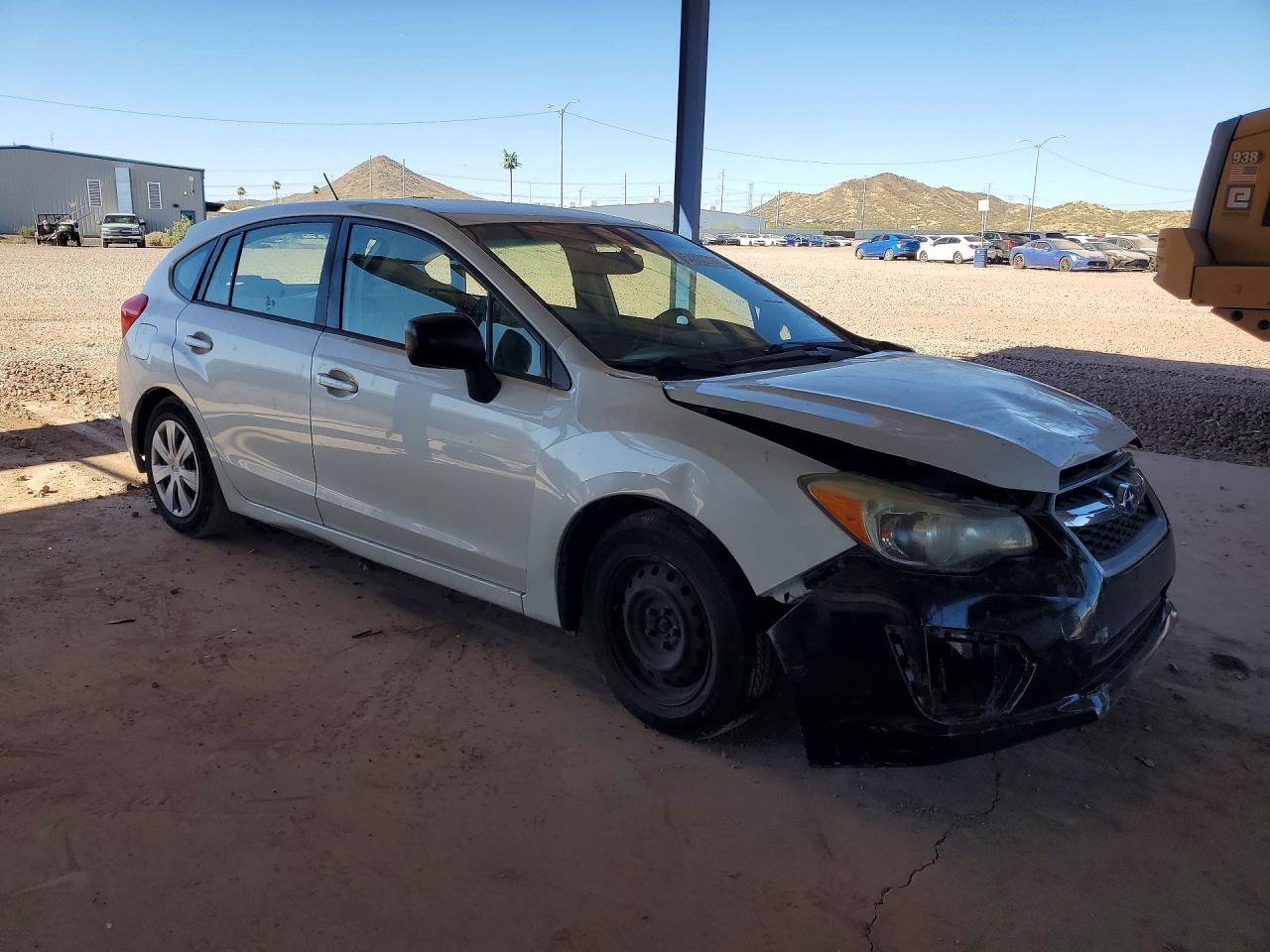 2014 Subaru Impreza White vin: JF1GPAA66E8296708