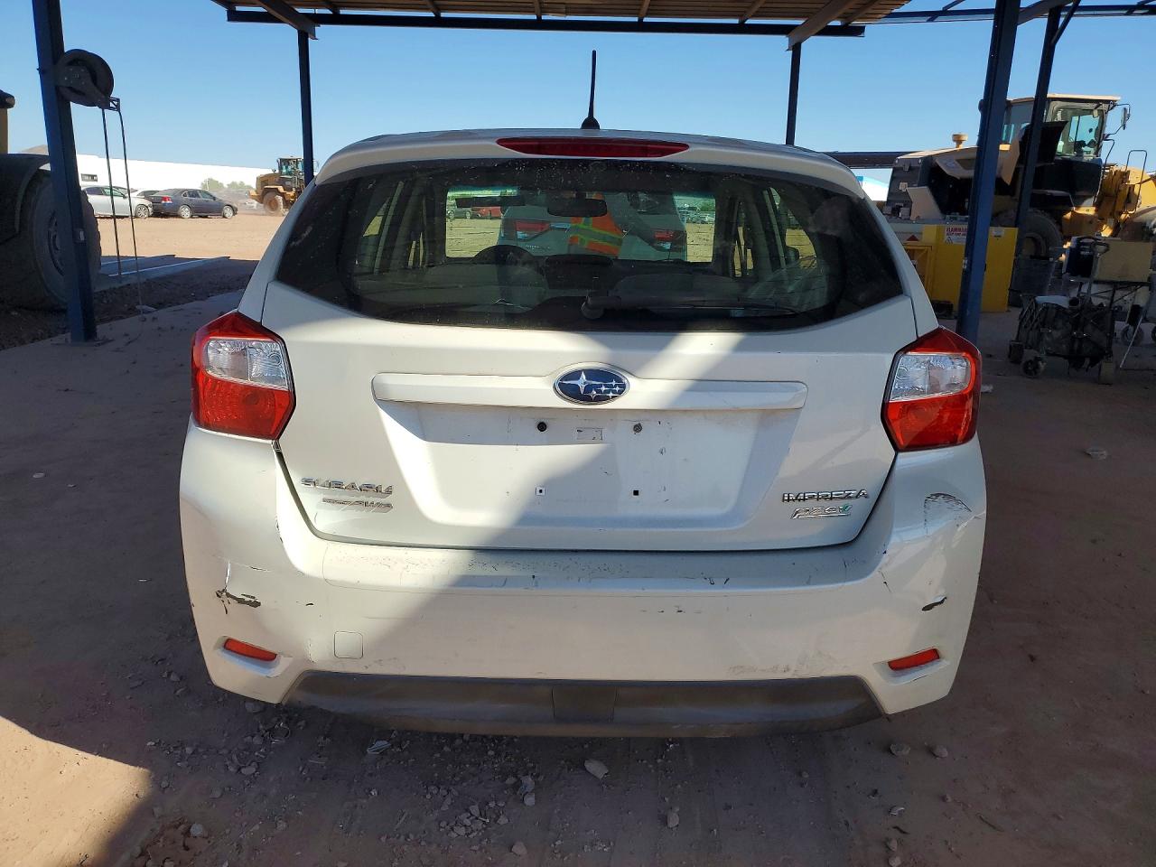 2014 Subaru Impreza White vin: JF1GPAA66E8296708