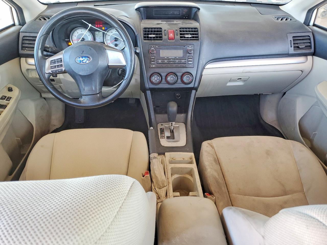 2014 Subaru Impreza White vin: JF1GPAA66E8296708