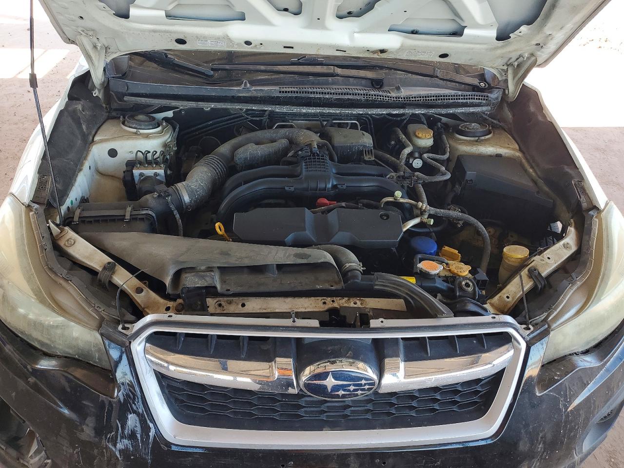 2014 Subaru Impreza White vin: JF1GPAA66E8296708